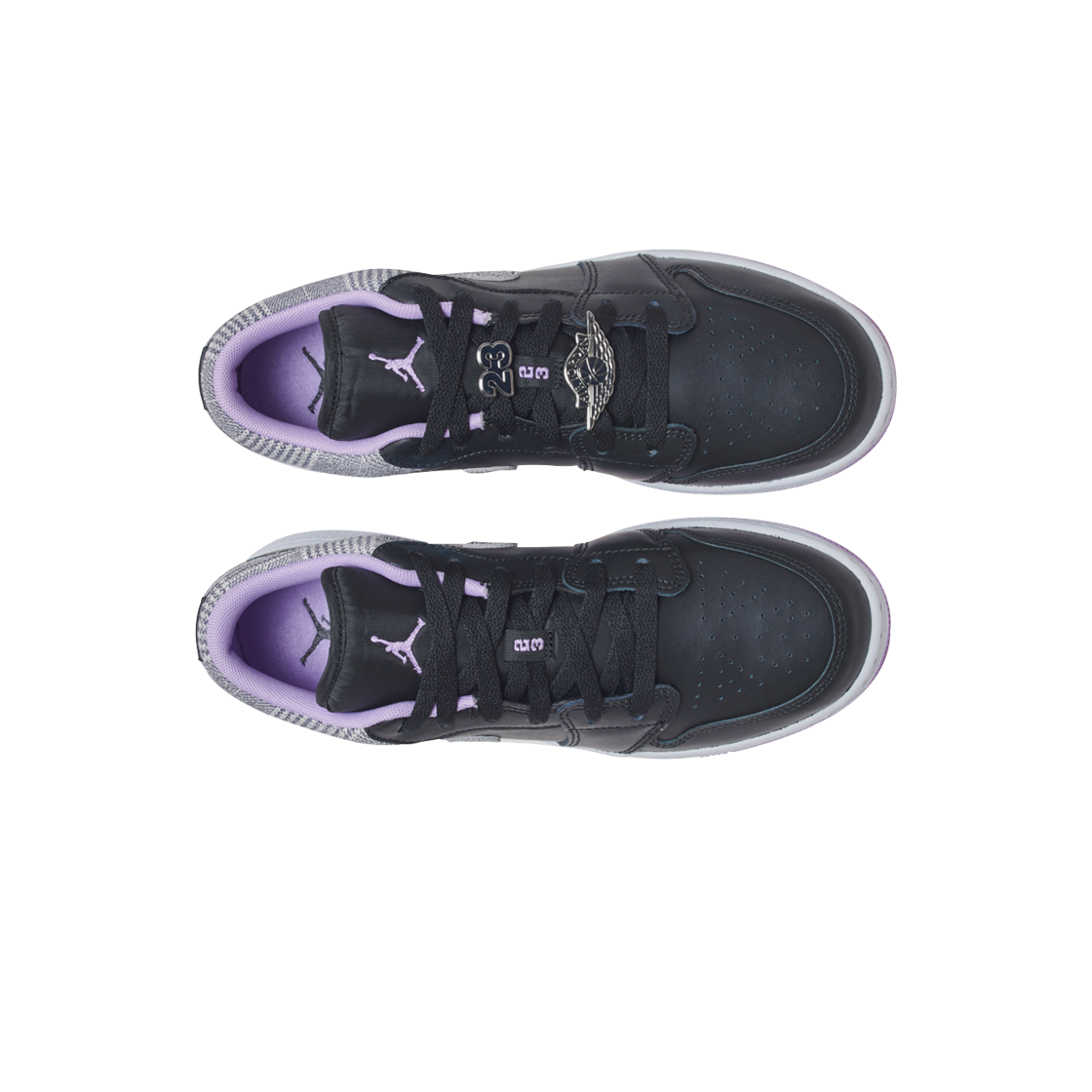 DH0570-015 (GS) Jordan 1 Low SE Black Lilac - #2