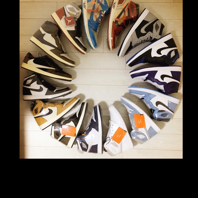 Jordan 1 x Dior High OG, Jordan 1 x Off-White Retro High University Blue 착용 스타일 - 2