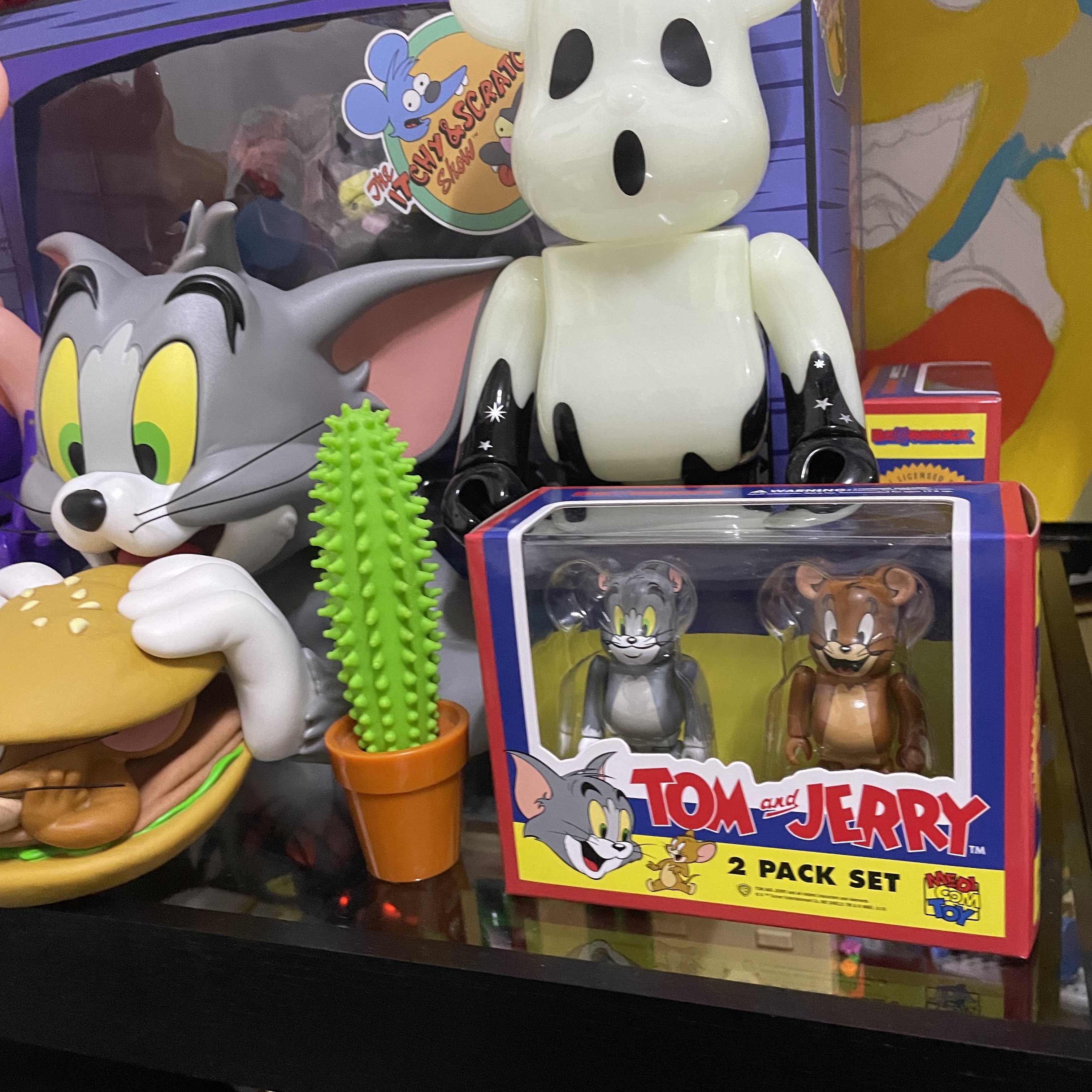 Bearbrick Tom & Jerry 2 Pack 100% 착용 스타일