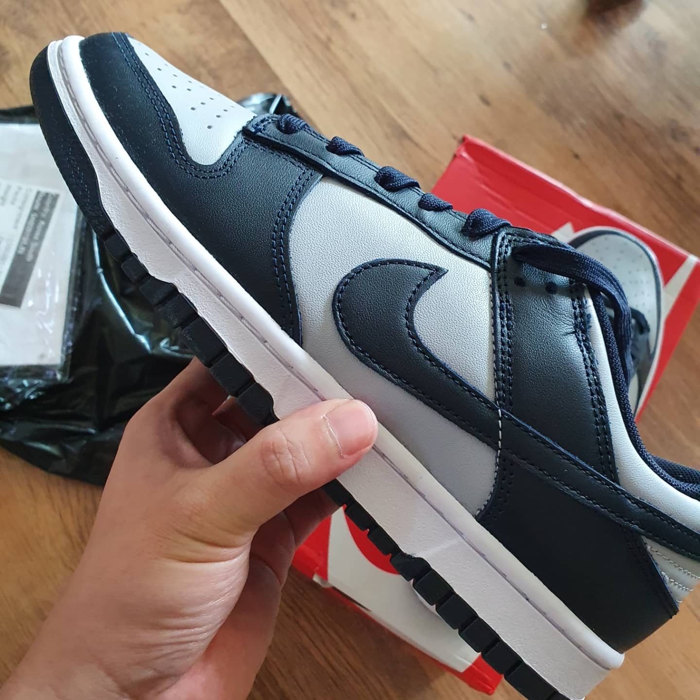 Nike Dunk Low Retro Championship Grey 착용 스타일 - 1