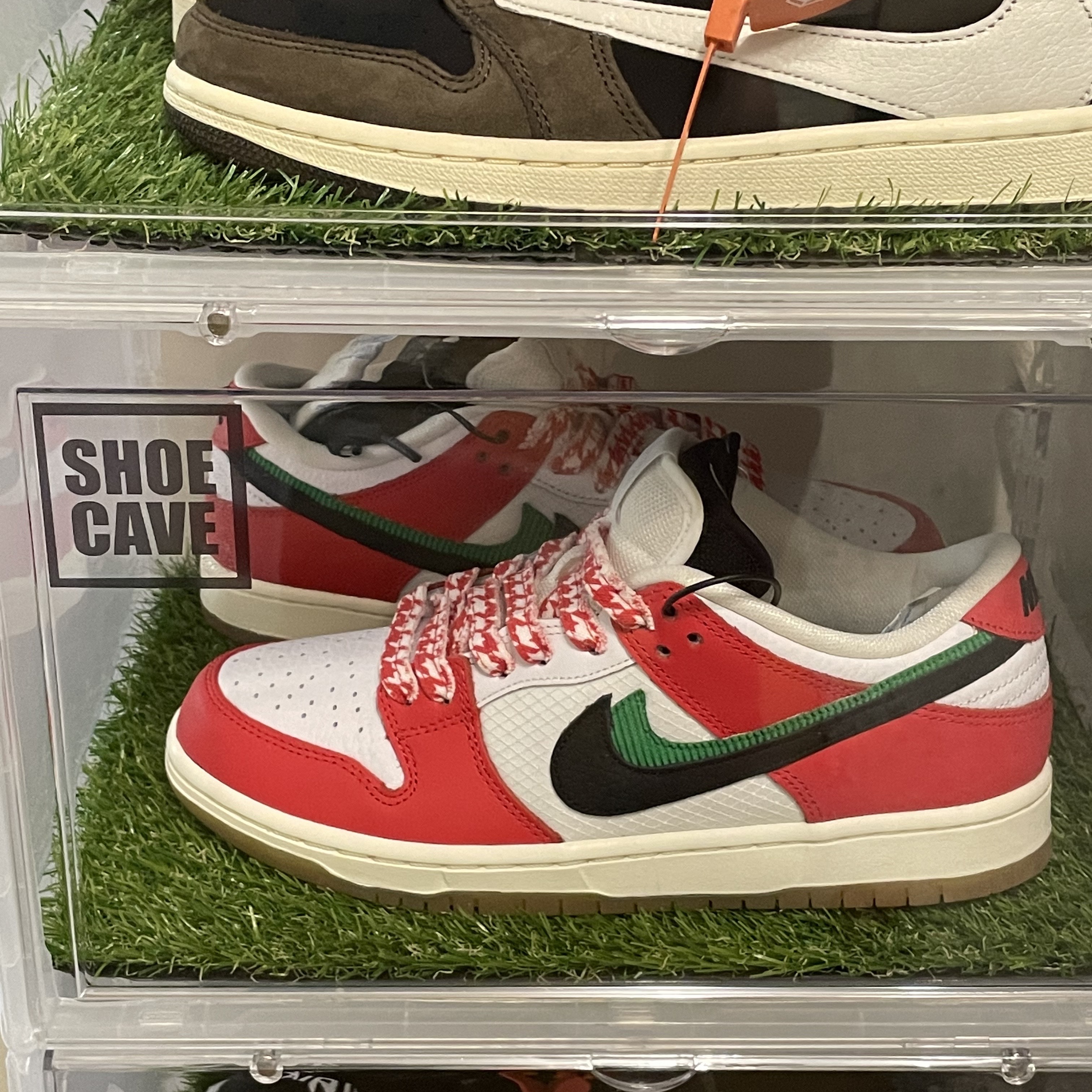 Nike x Frame Skate SB Dunk Low Pro Habibi 착용 스타일 - 2