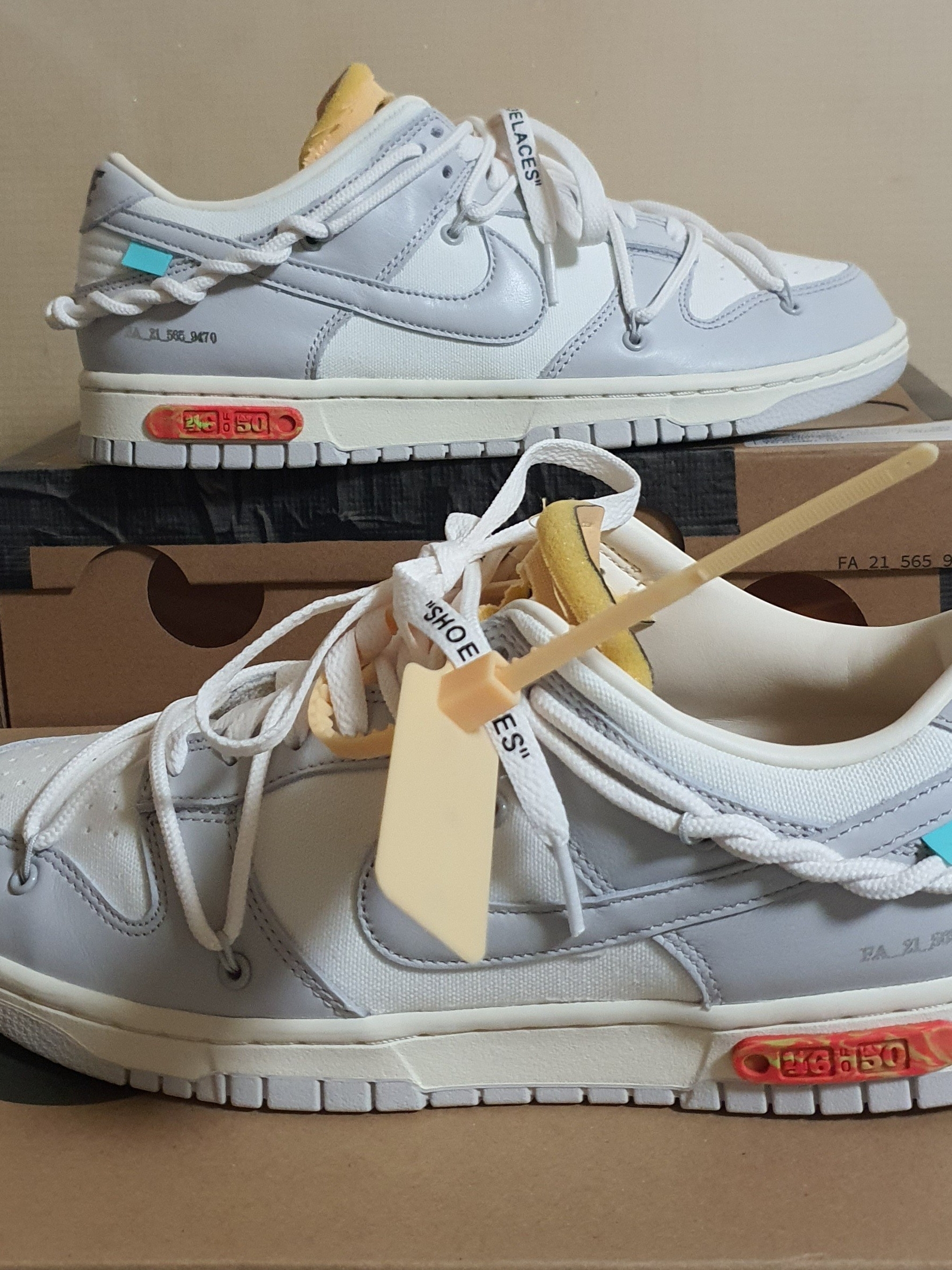 Nike x Off-White Dunk Low The 50 - Lot 46 착용 스타일 - 2