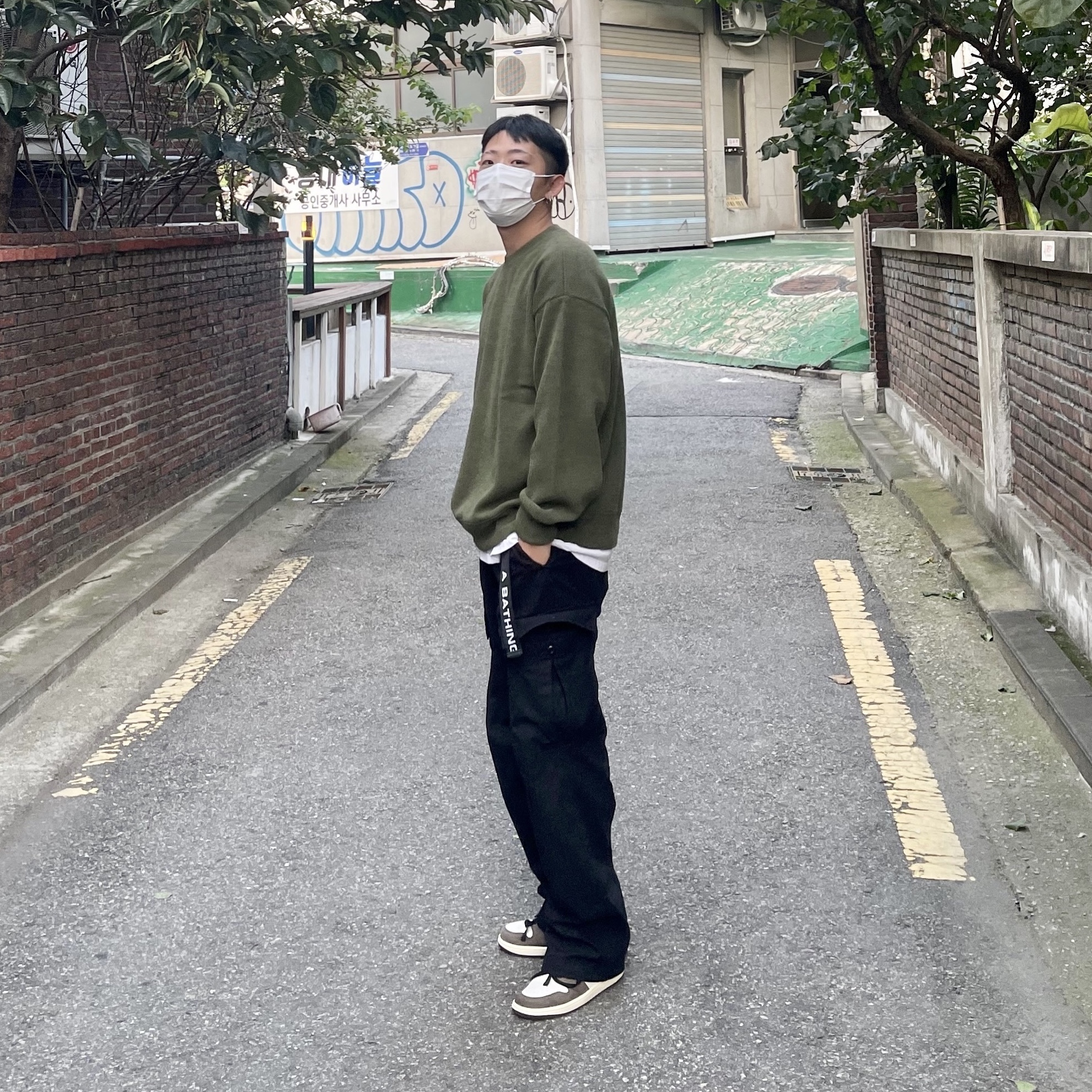 Jordan 1 x Travis Scott Retro High OG SP Mocha 착용 스타일