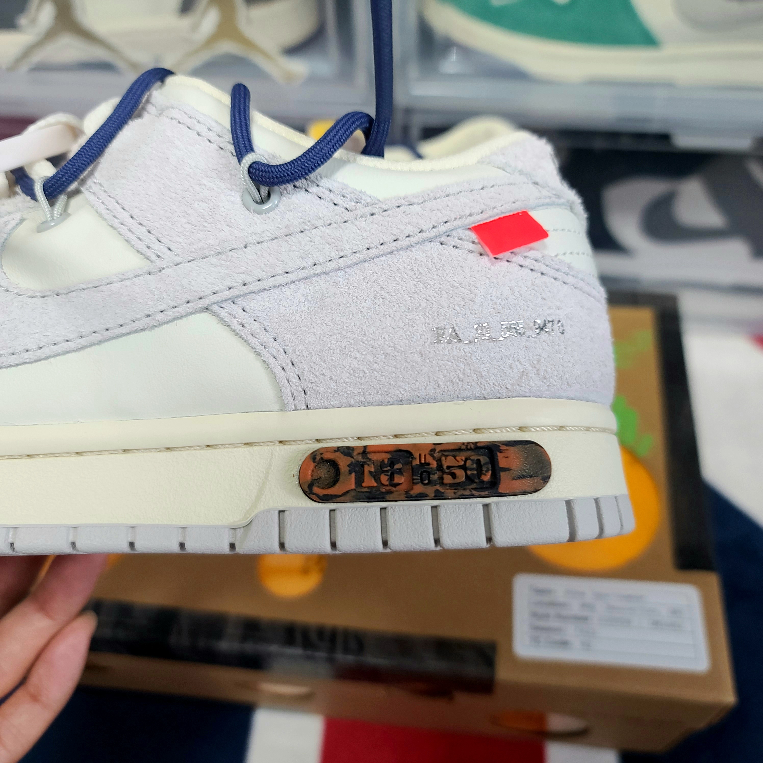 Nike x Off-White Dunk Low The 50 - Lot 18 착용 스타일 - 5