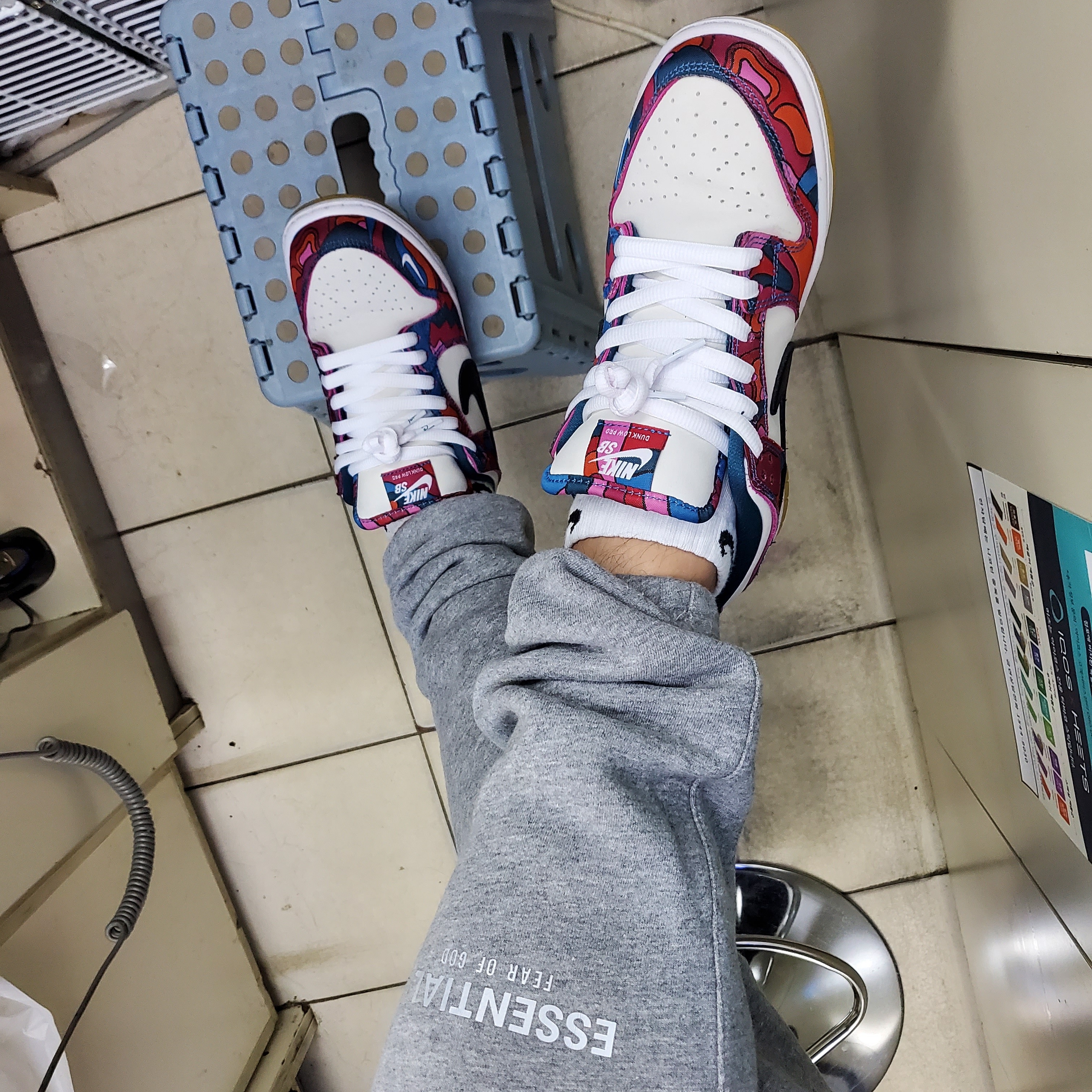 Nike x Parra SB Dunk Low Pro Abstract Art 착용 스타일 - 5