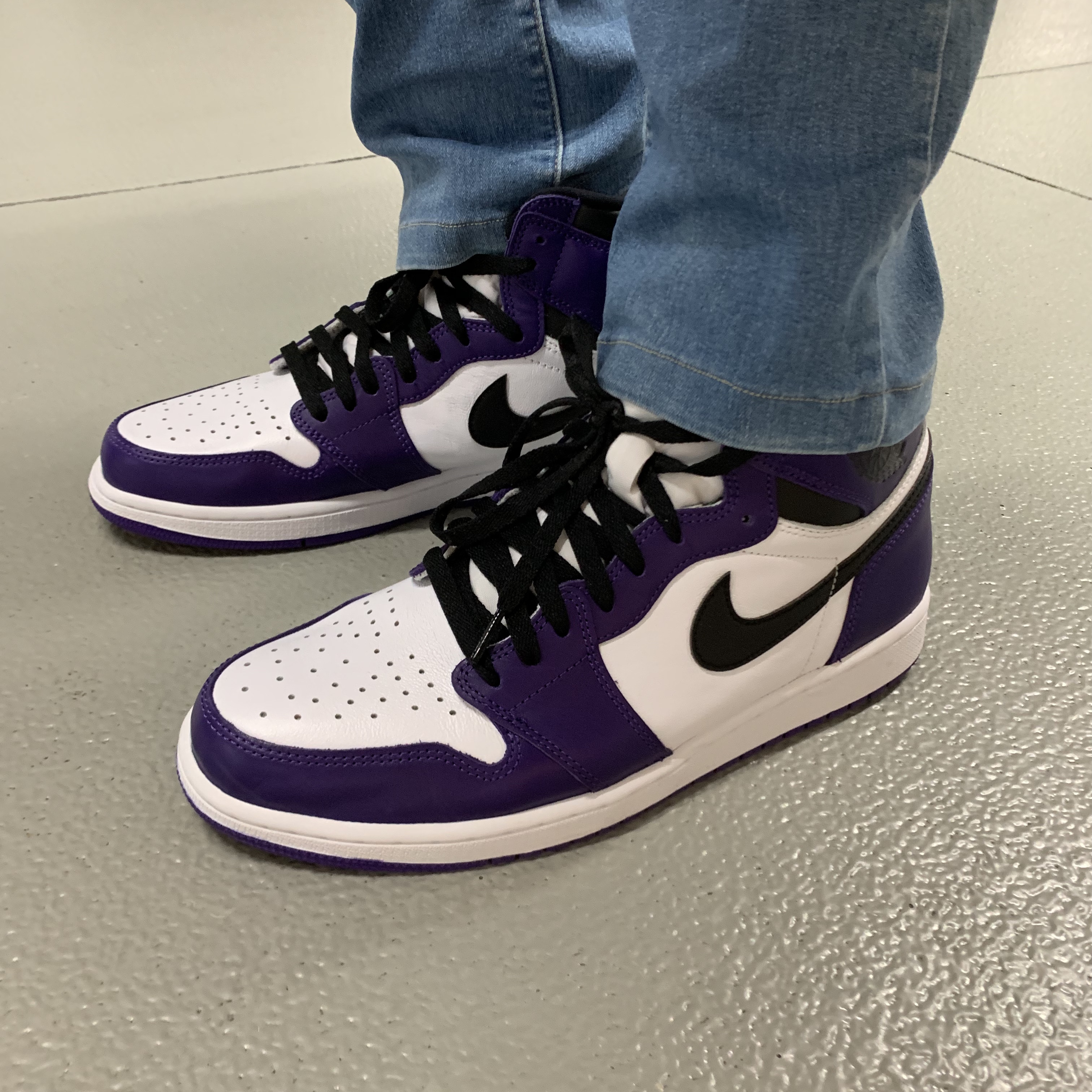 Jordan 1 Retro High OG Shadow 2.0, Jordan 1 Retro High OG Court Purple 2020 착용 스타일 - 2