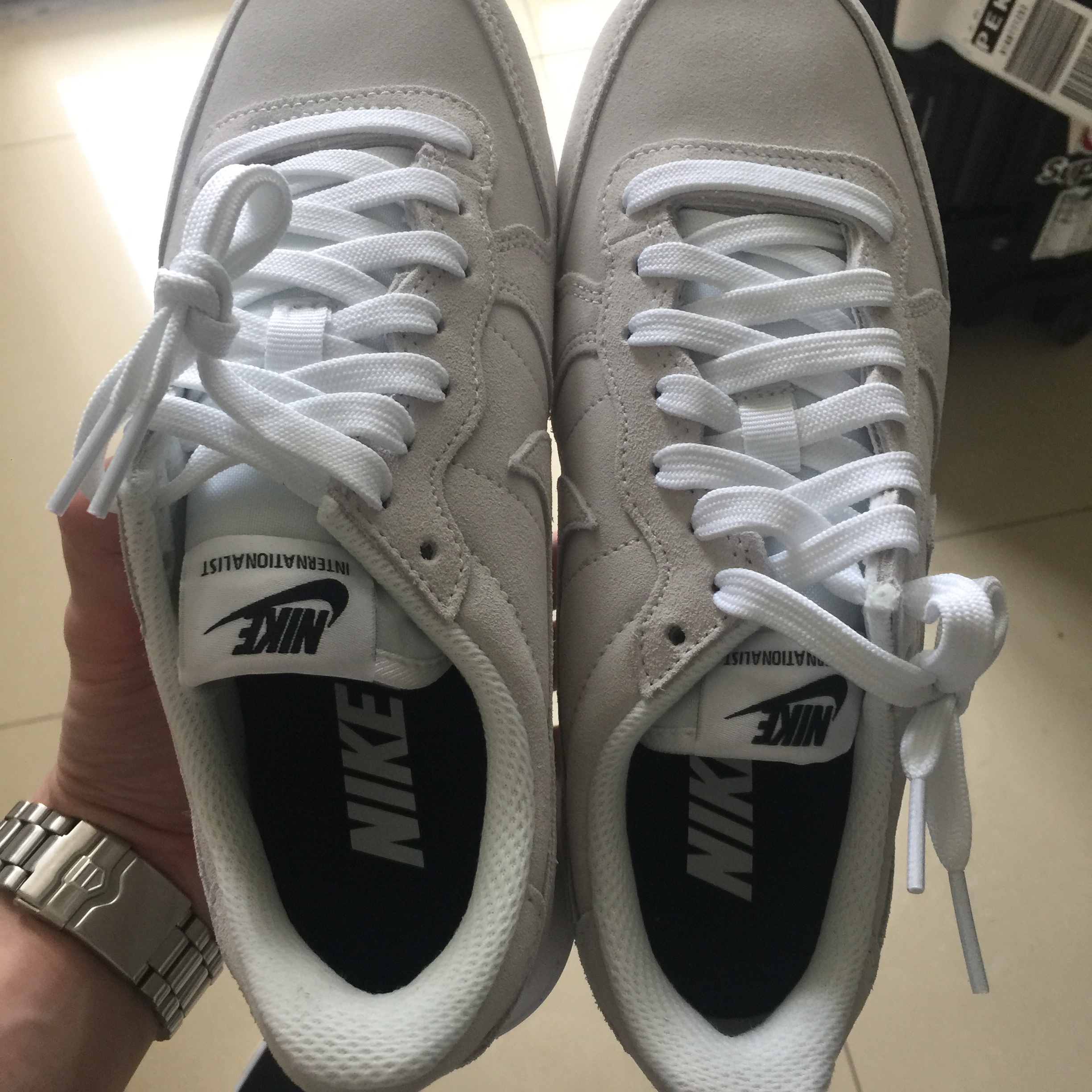 Nike Blazer Mid '77 Vintage White Black 착용 스타일 - 3
