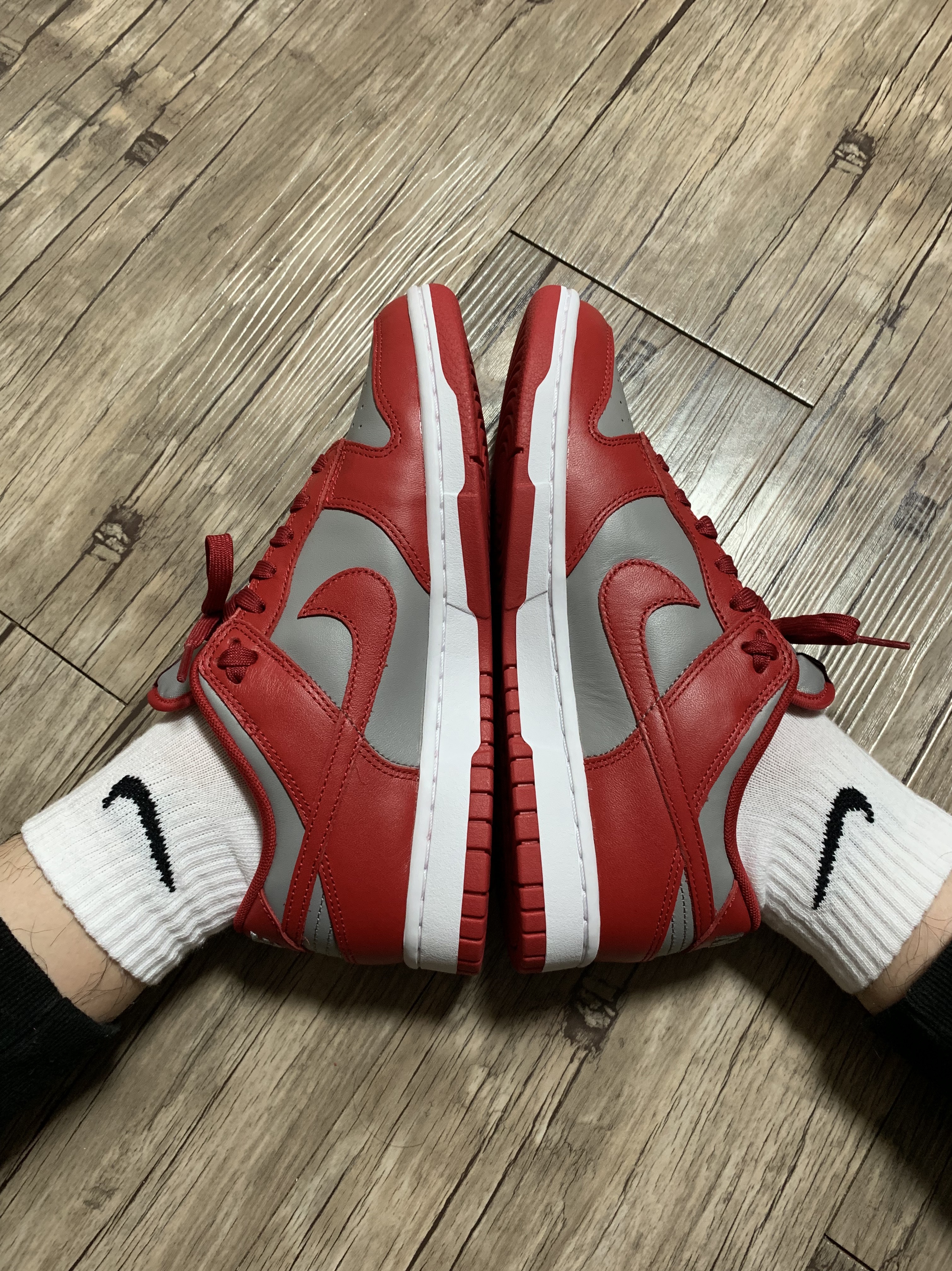 Nike Dunk Low Retro Medium Grey 착용 스타일 - 1