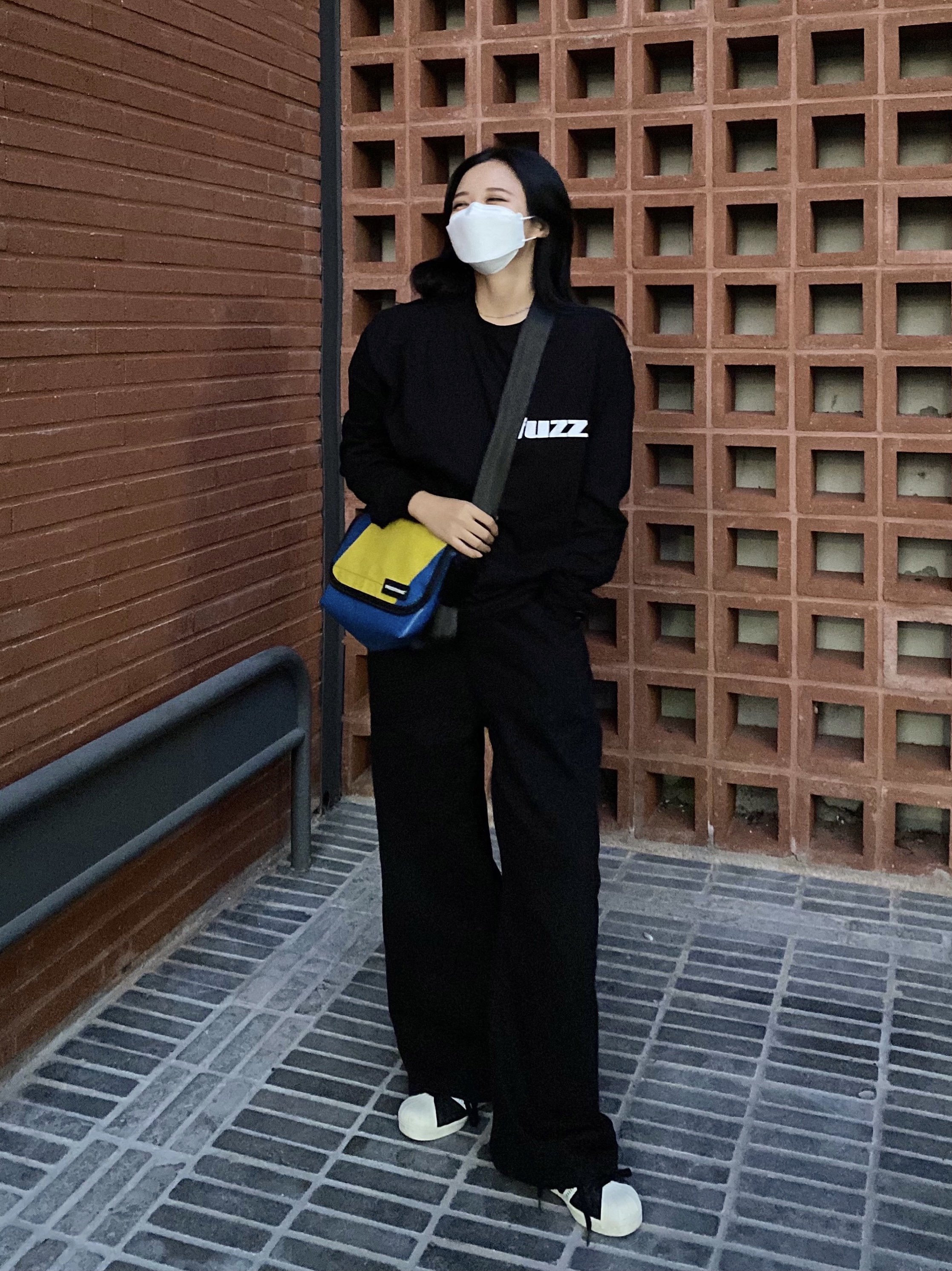 Adidas x Human Made Superstar Black White 착용 스타일
