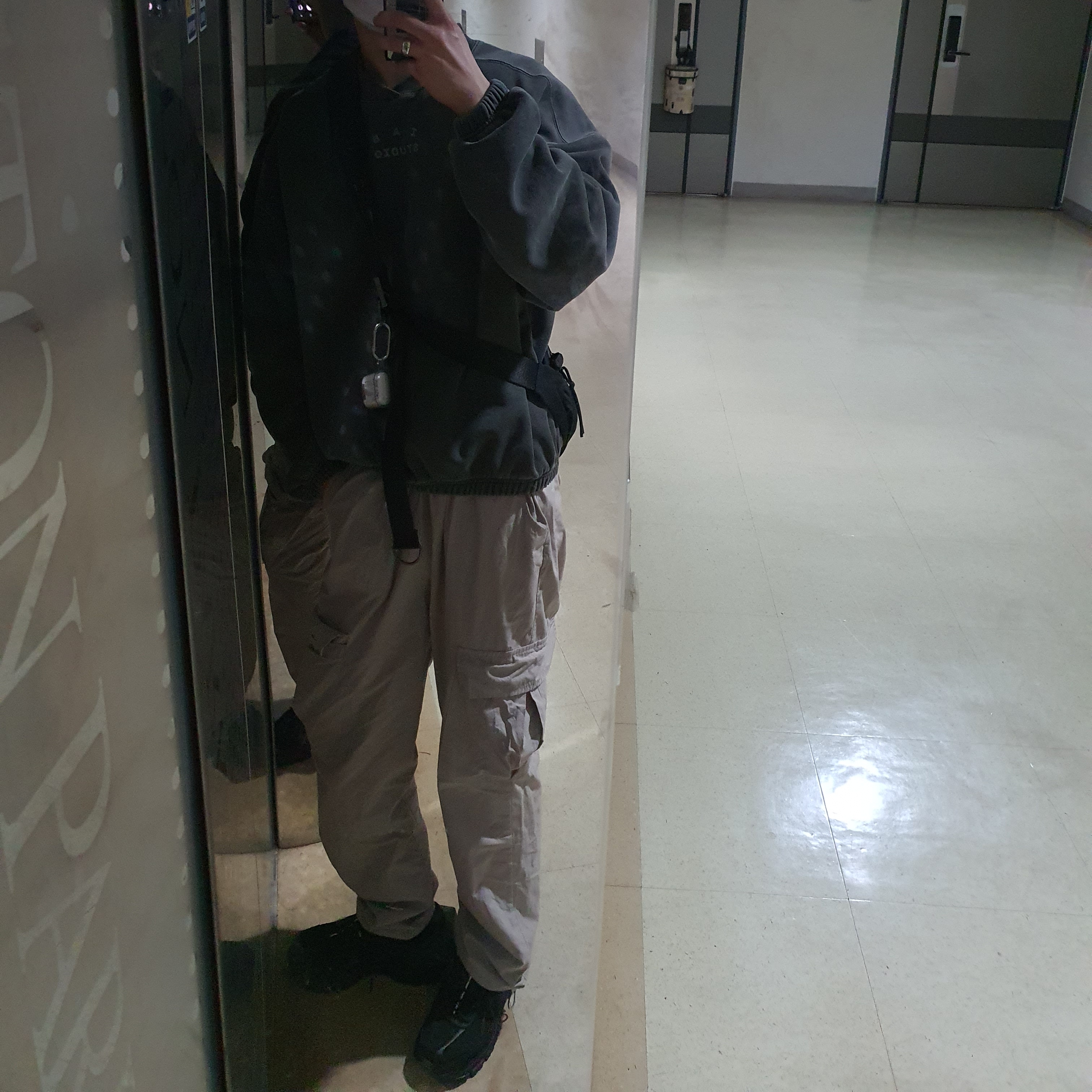 IAB Studio Pigment Crewneck Black, Nike x A-Cold-Wall Zoom Vomero 5 Black 착용 스타일 - 2