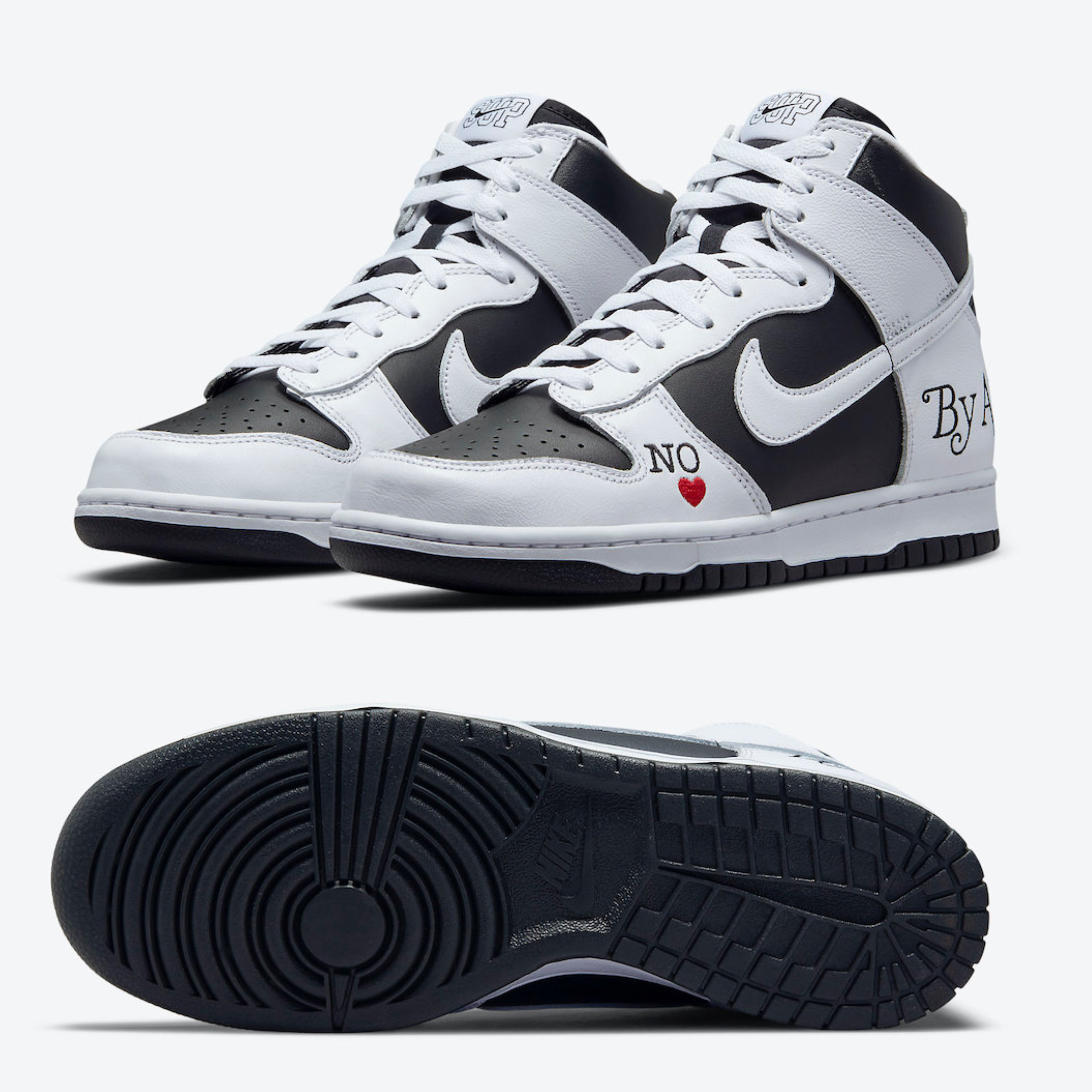 Nike x Supreme SB Dunk Low Black, Jordan 1 Retro High OG Shadow 2.0 착용 스타일 - 2
