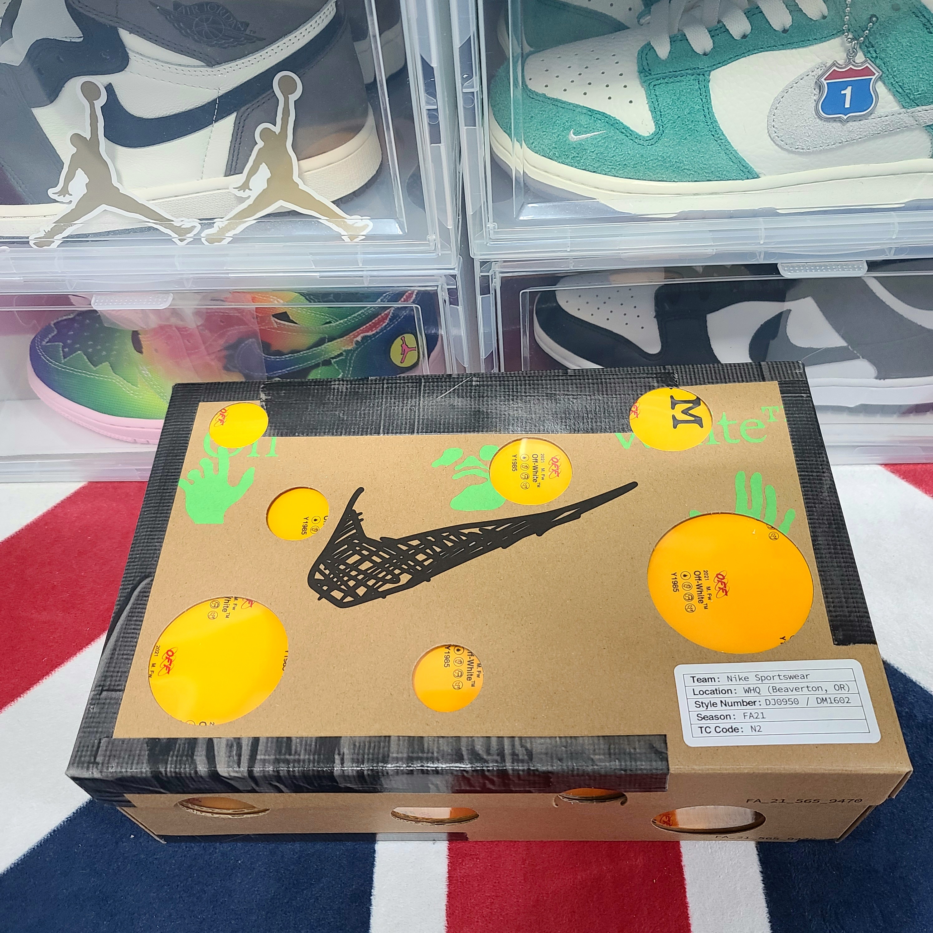 Nike x Off-White Dunk Low The 50 - Lot 18 착용 스타일 - 1