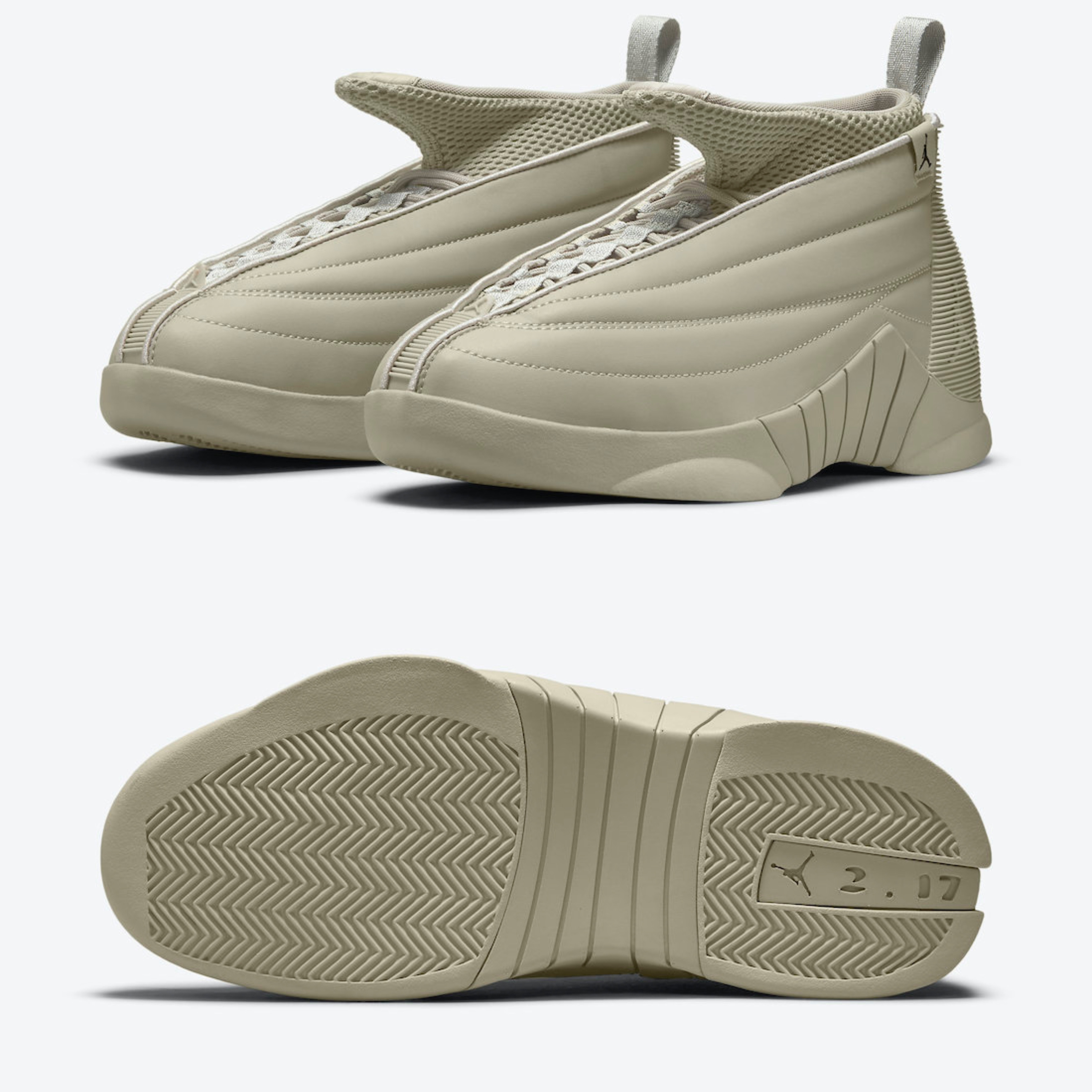 (W) Jordan 15 x Billie Eilish Retro SP Beige 착용 스타일 - 2