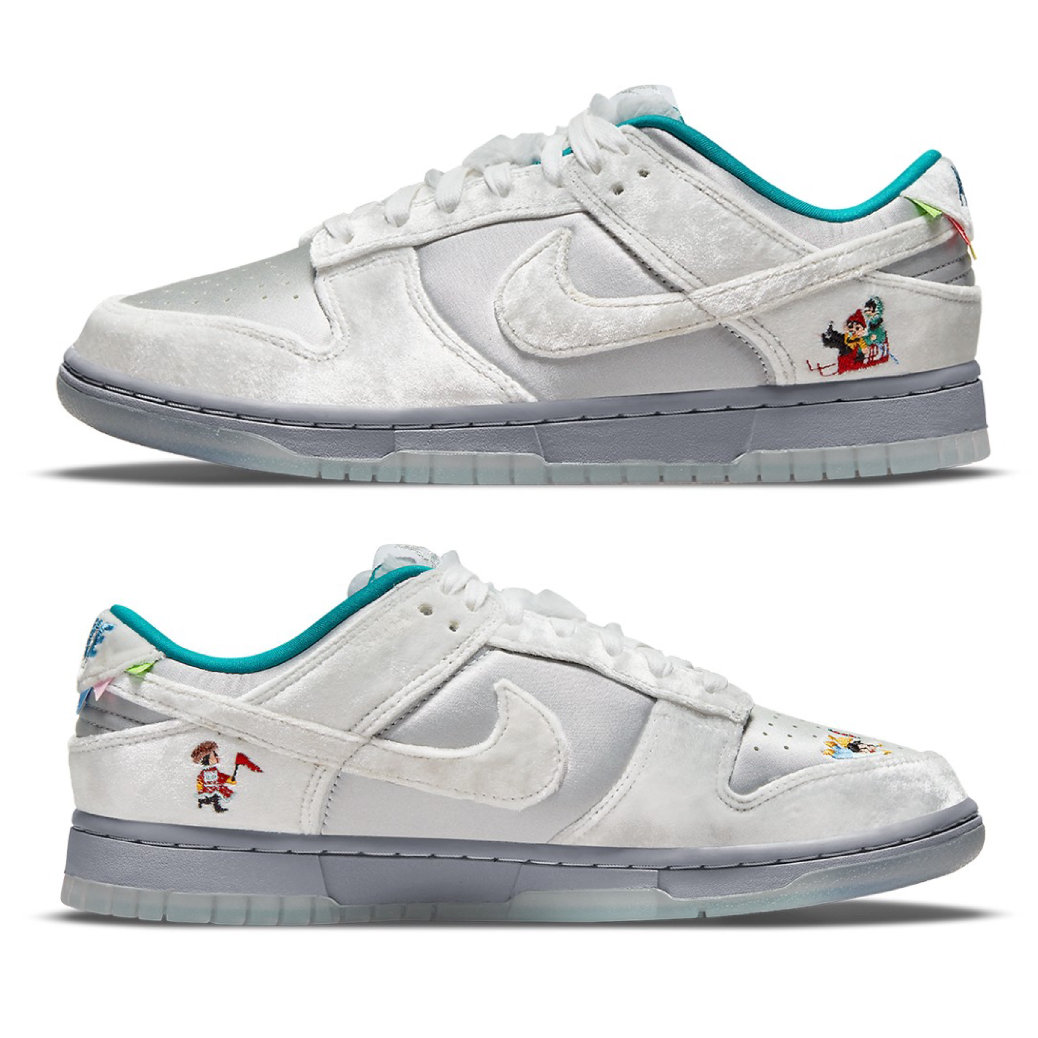 Nike x Sean Cliver SB Dunk Low Holiday Special, (W) Nike Dunk Low Next Nature Sail 착용 스타일 - 3