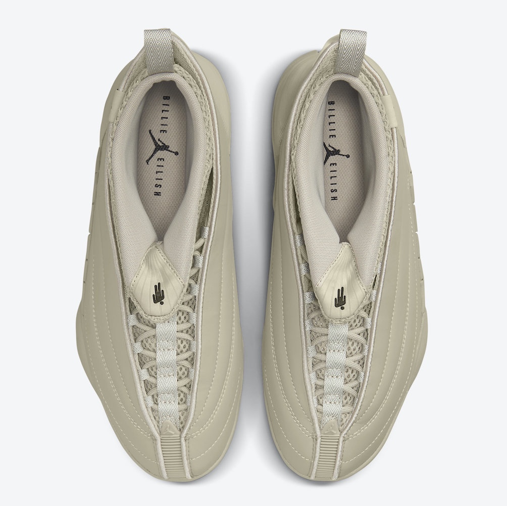 (W) Jordan 15 x Billie Eilish Retro SP Beige 착용 스타일 - 4