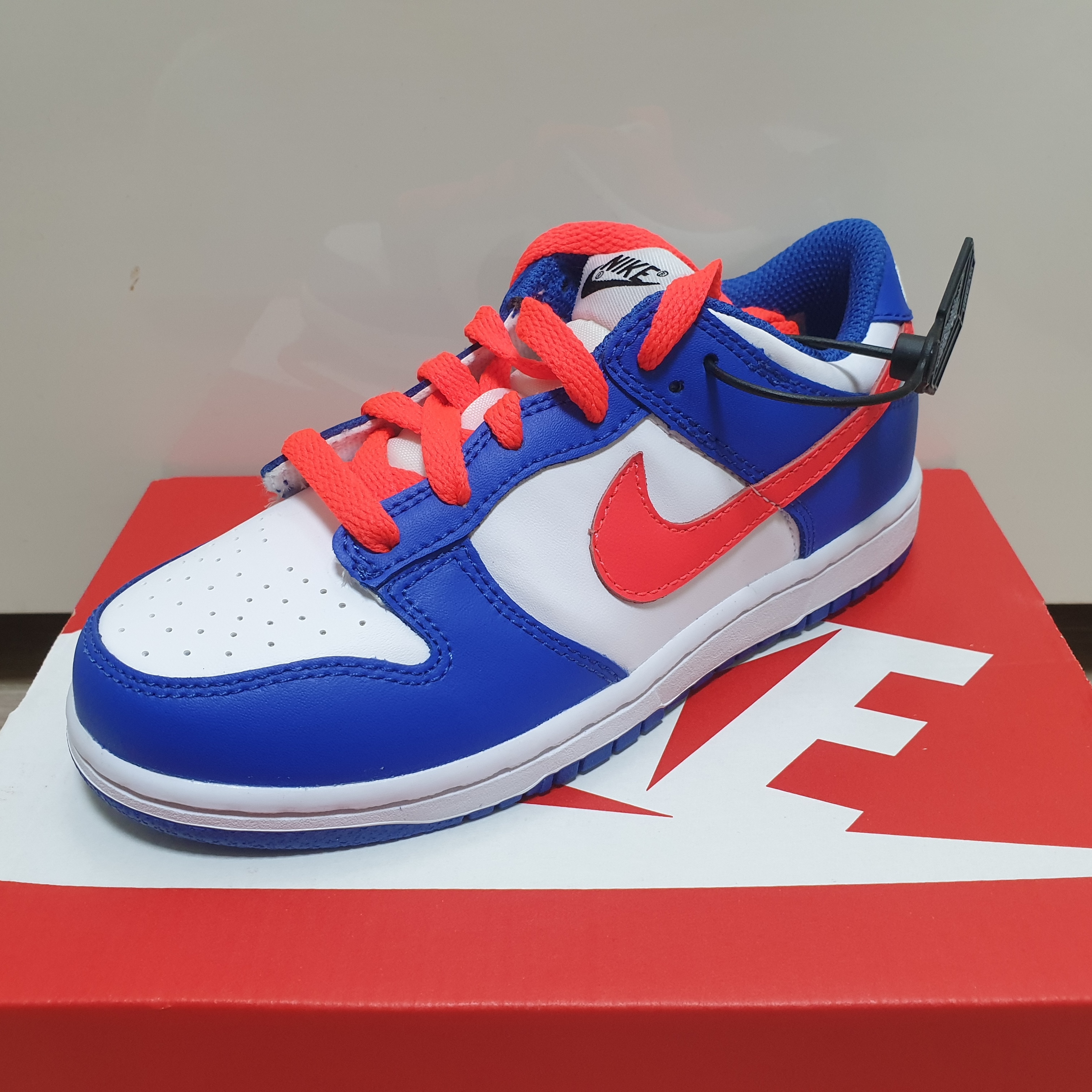 (PS) Nike Dunk Low Bright Crimson Game Royal 착용 스타일