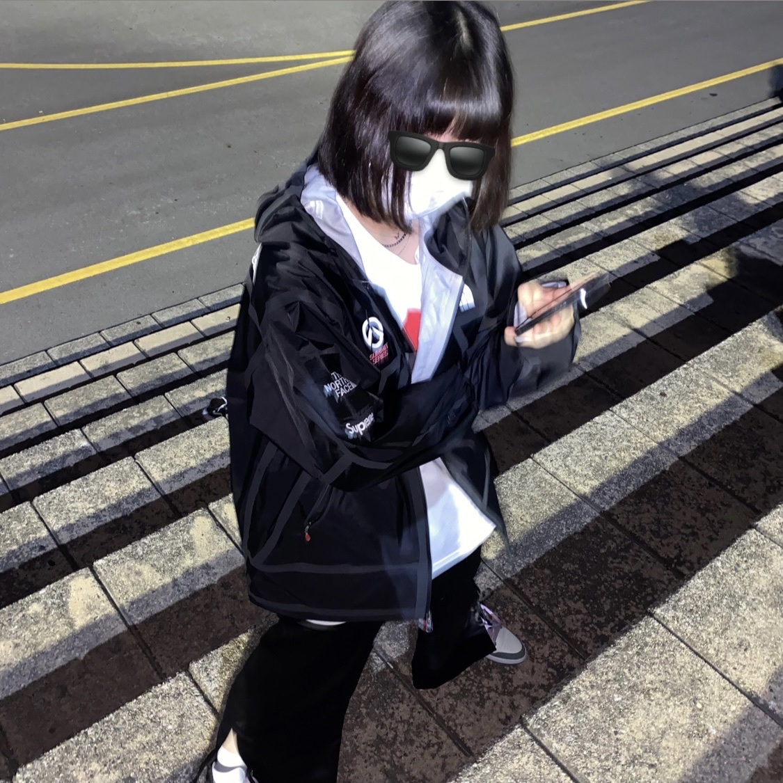 Supreme x The North Face Summit Series Outer Tape Seam Jacket Black - 21SS 착용 스타일