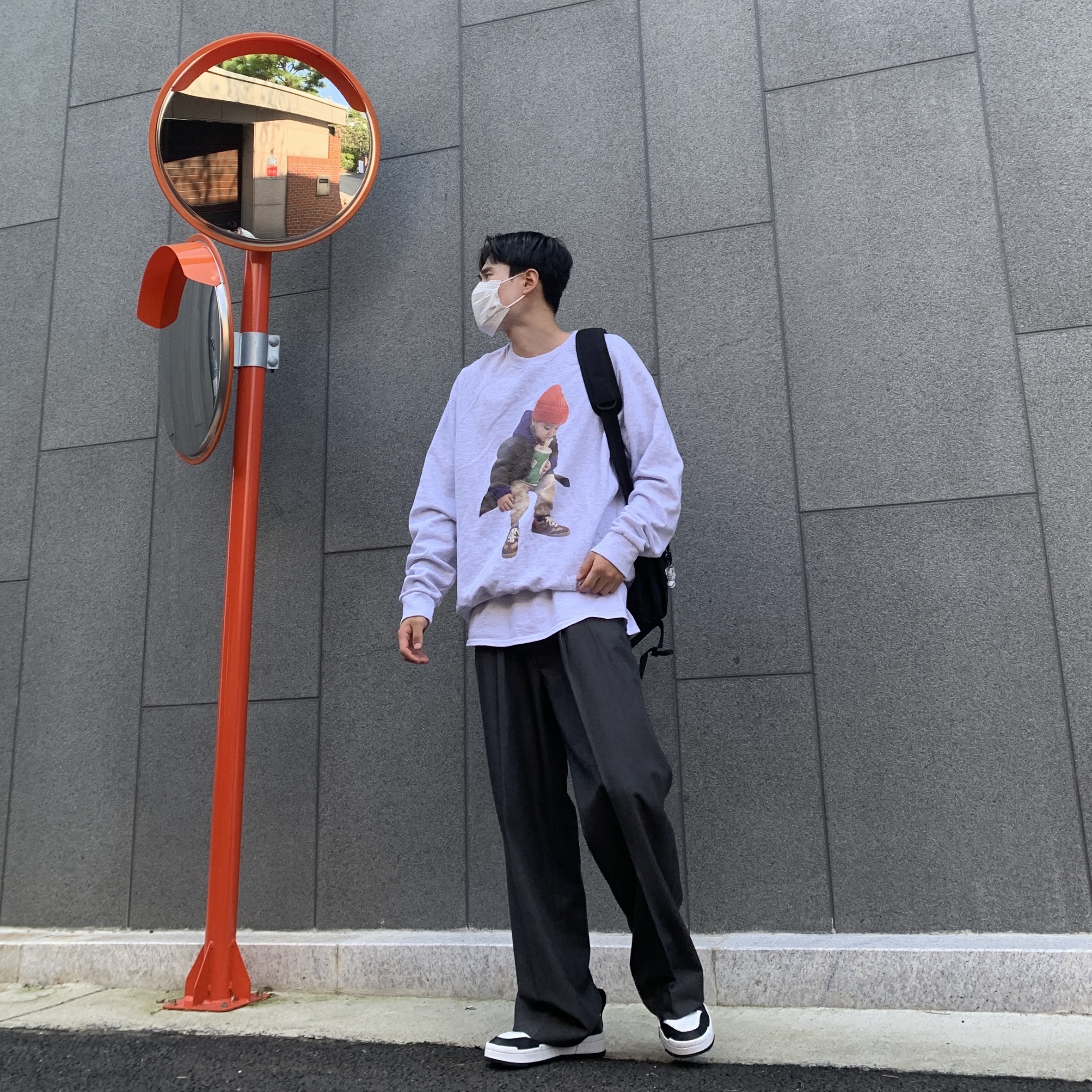 (W) Nike Dunk Low Disrupt Black White 착용 스타일
