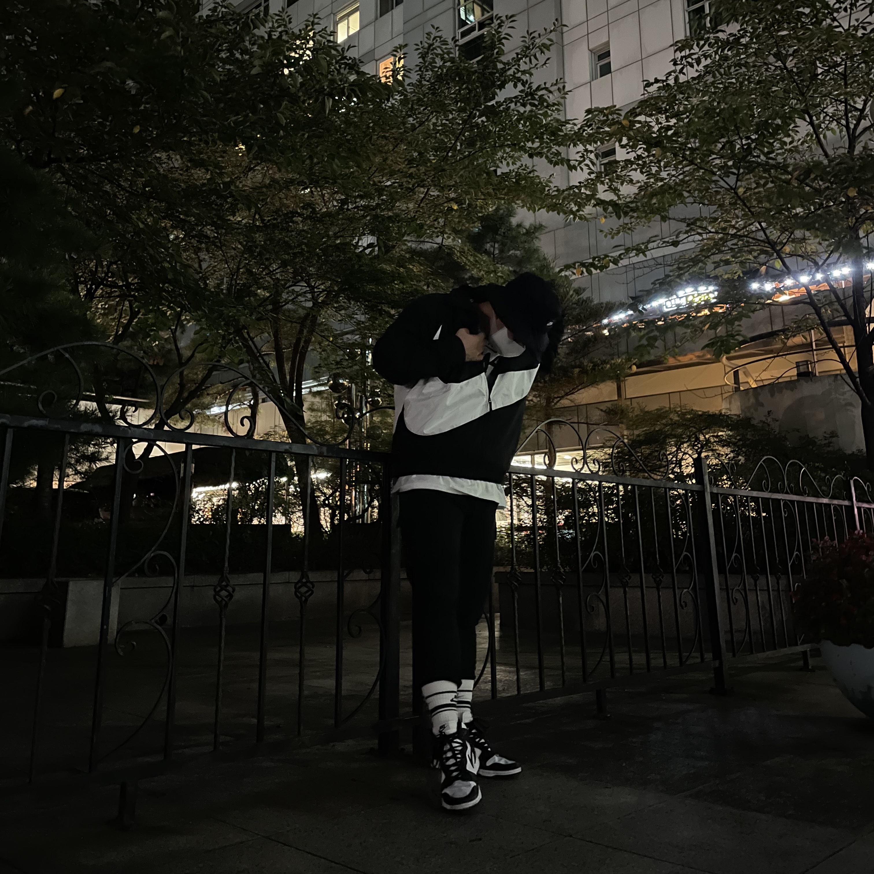 Nike Dunk High Retro Black and White, Nike Futura Washed Bucket Hat Black 착용 스타일