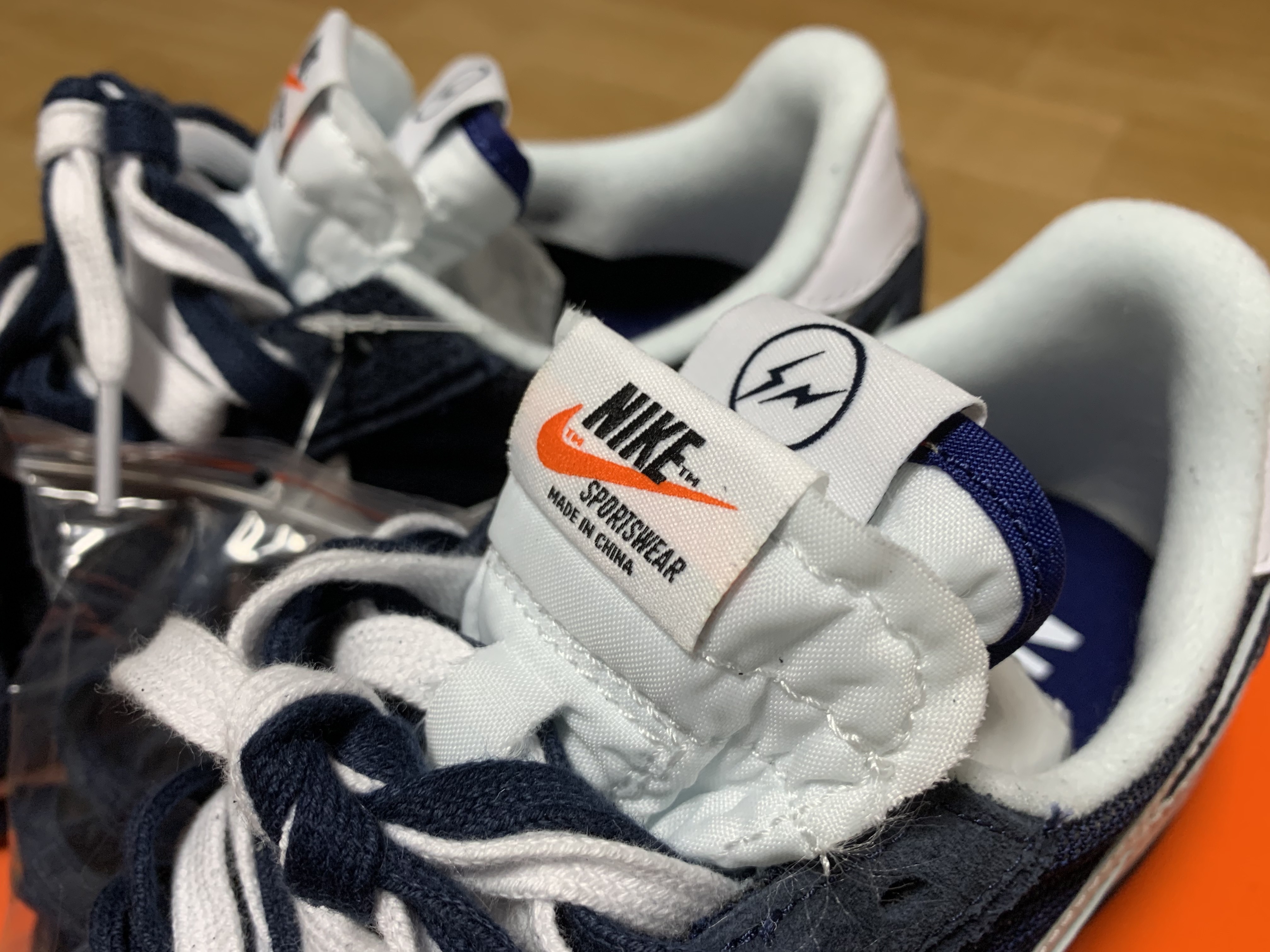 Nike x Sacai x Fragment LDWaffle Blackened Blue 착용 스타일
