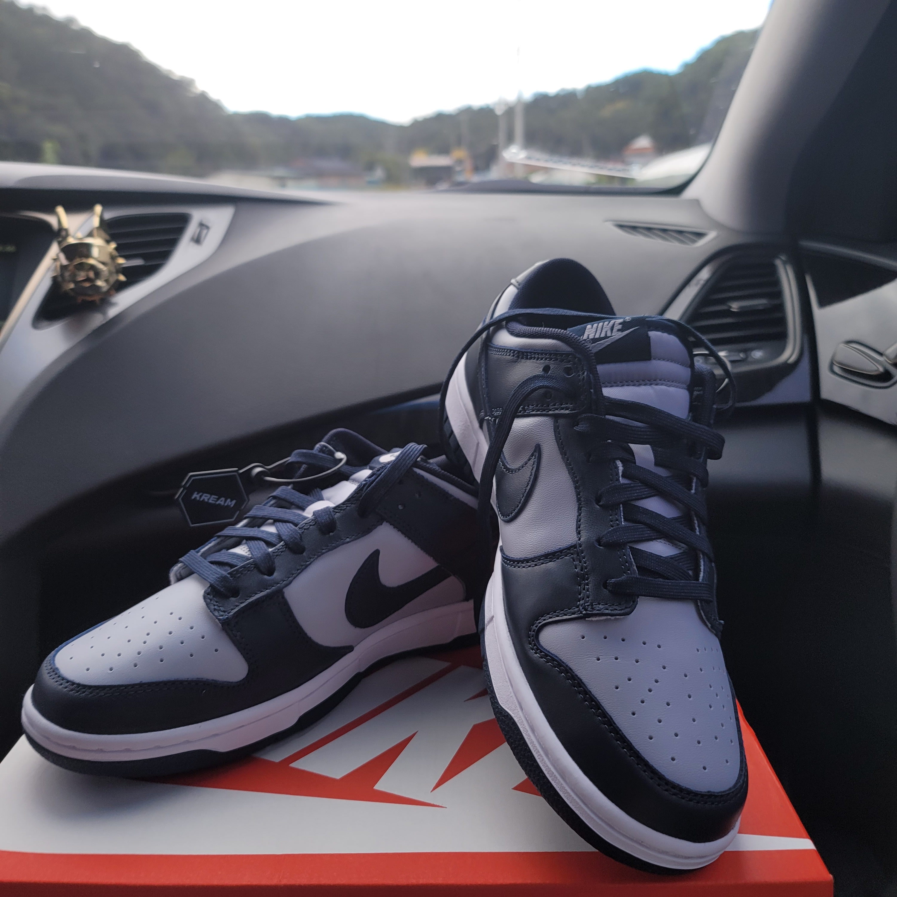 Nike Dunk Low Retro Championship Grey 착용 스타일 - 2