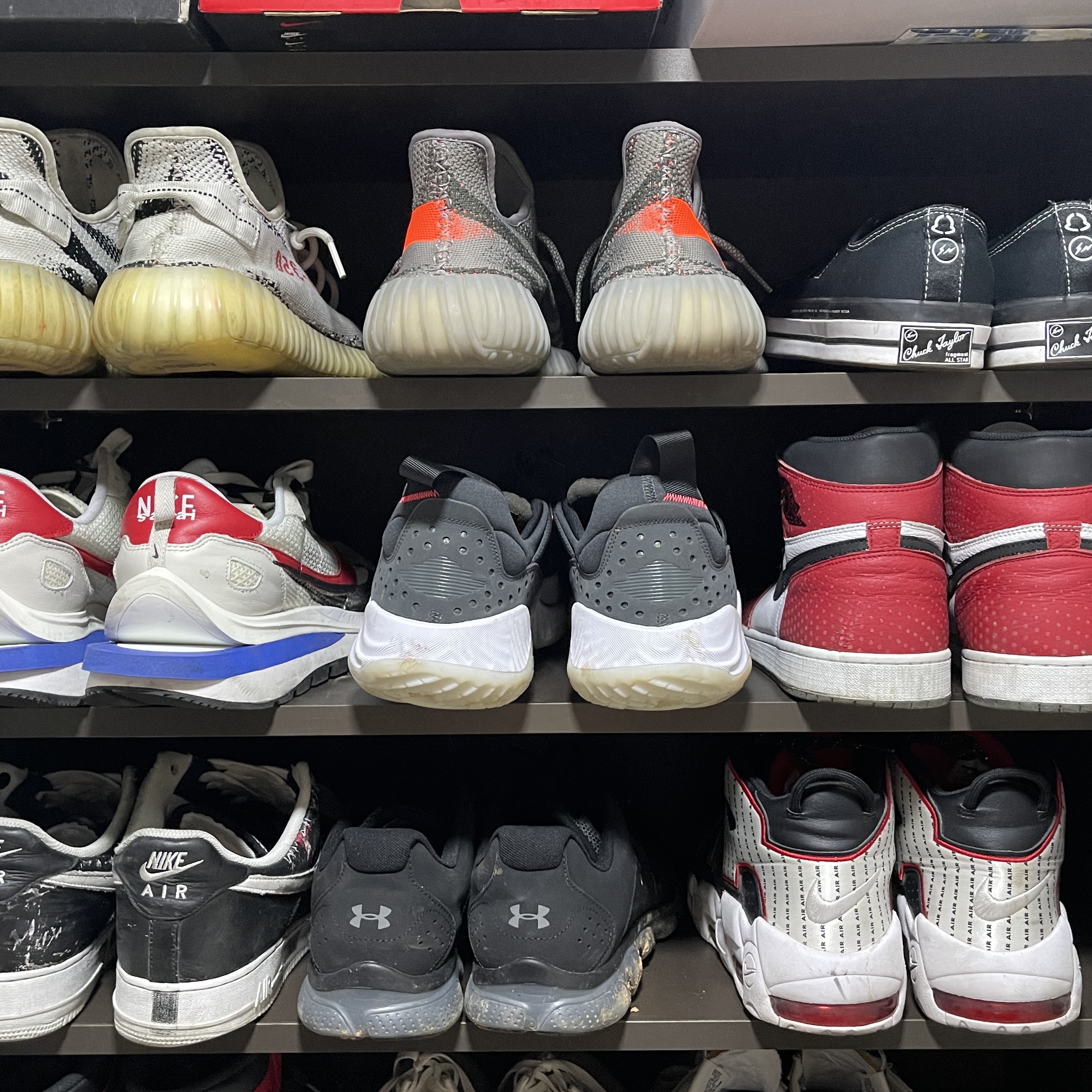 Nike x Peaceminusone Air Force 1 Low Para-Noise, Nike x Sacai VaporWaffle Royal Fuchsia 착용 스타일