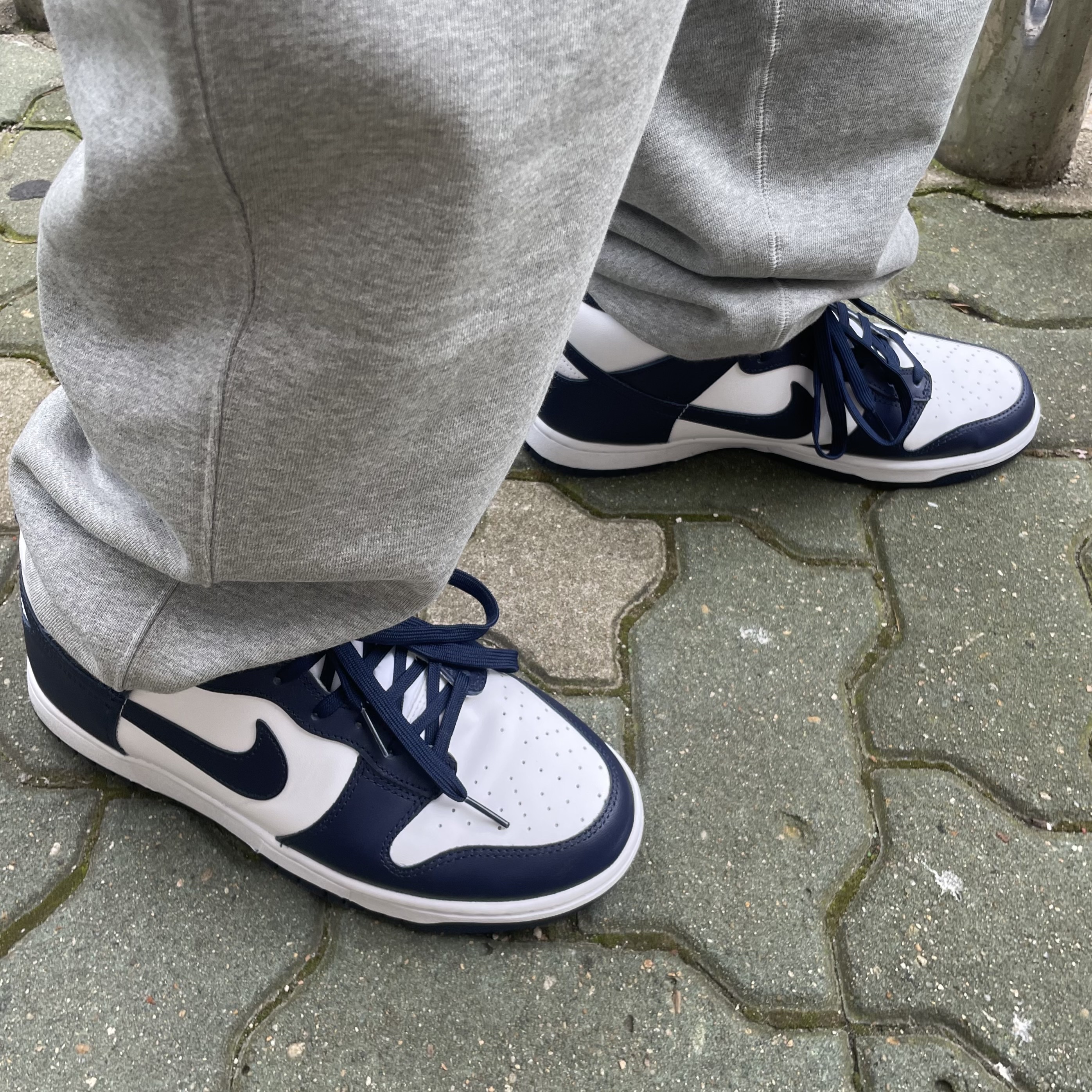 Nike Dunk High Retro Championship Navy 착용 스타일