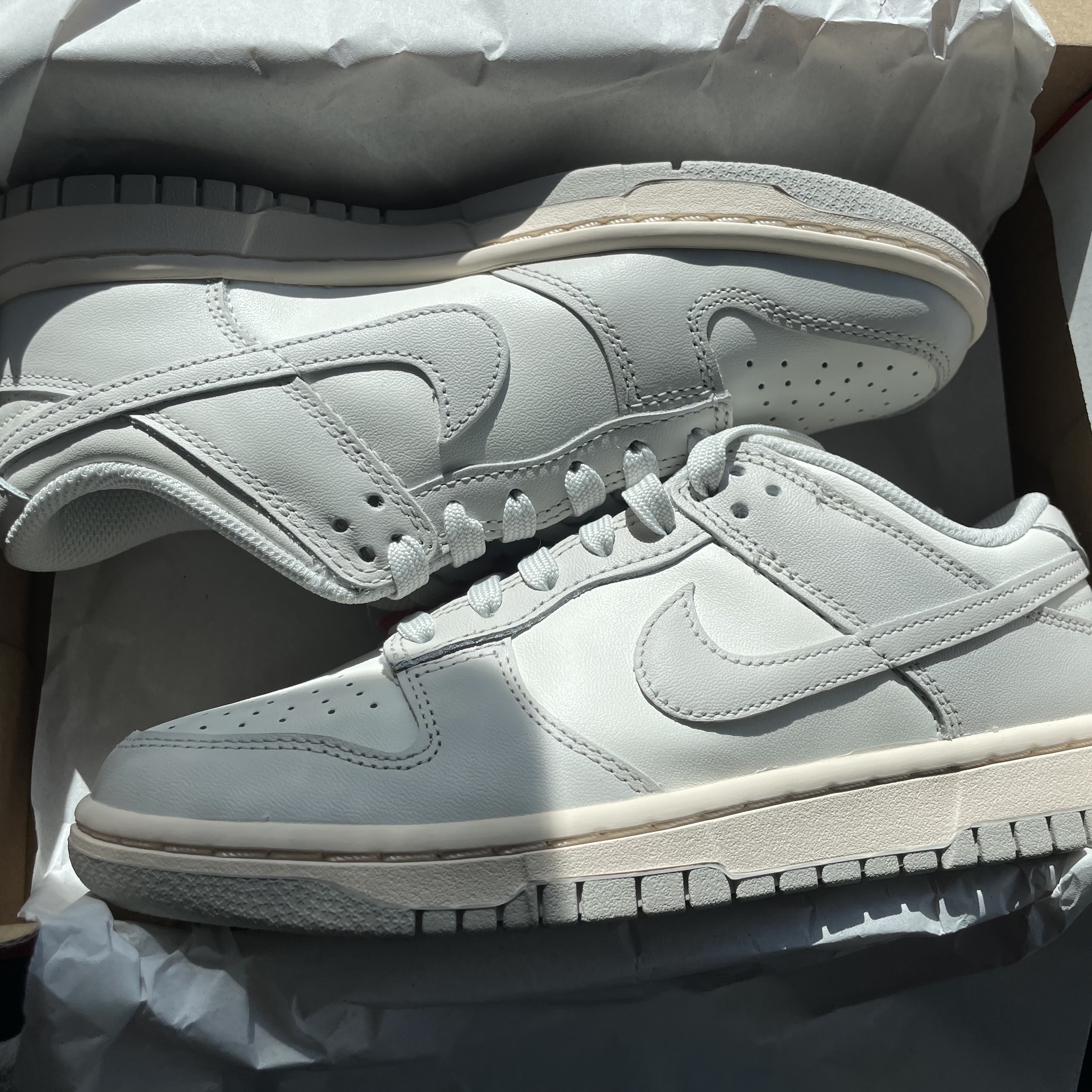 (W) Nike Dunk Low Light Bone 착용 스타일