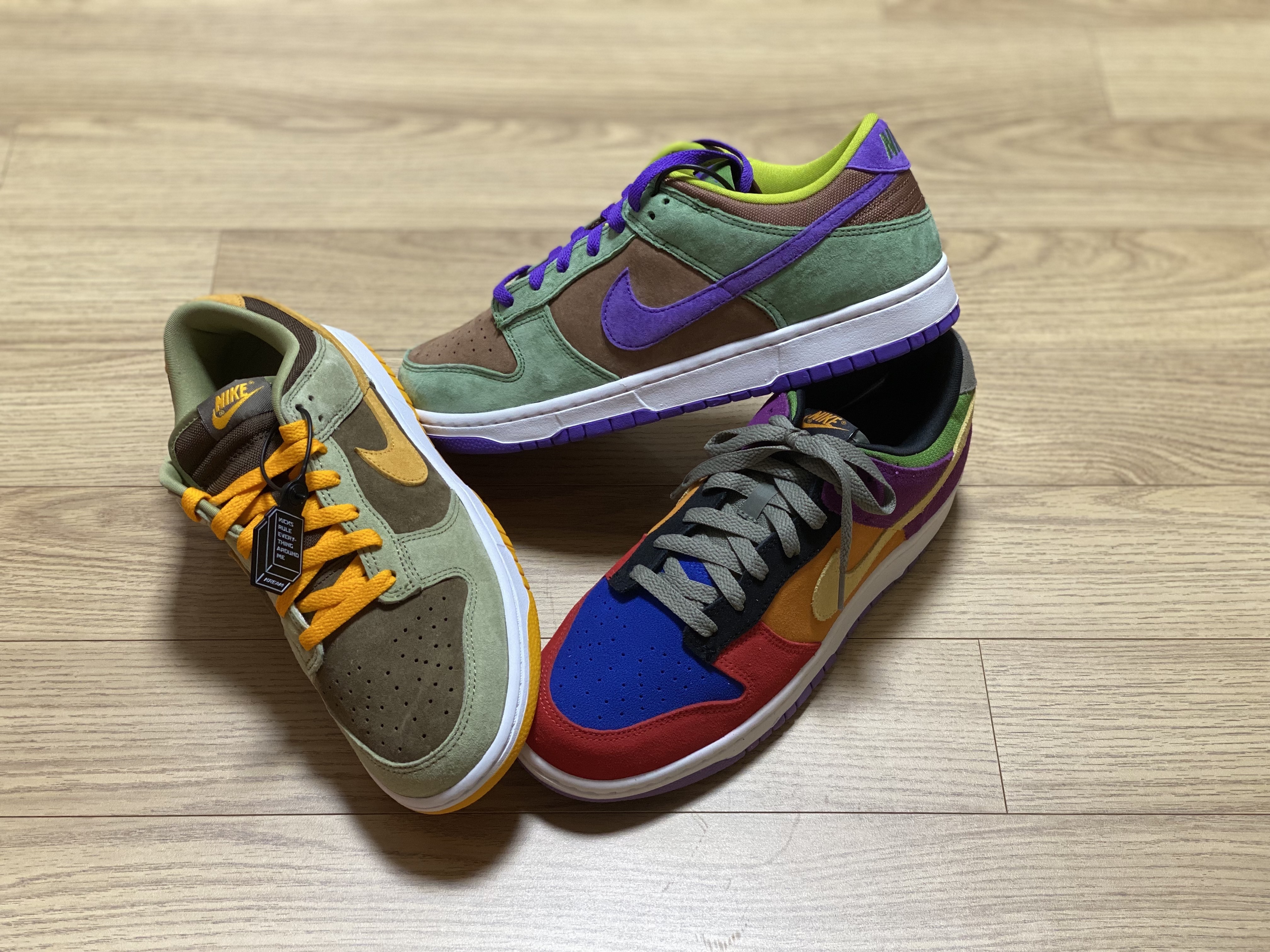 Nike Dunk Low SP Veneer, Nike Dunk Low SE Dusty Olive 착용 스타일 - 1