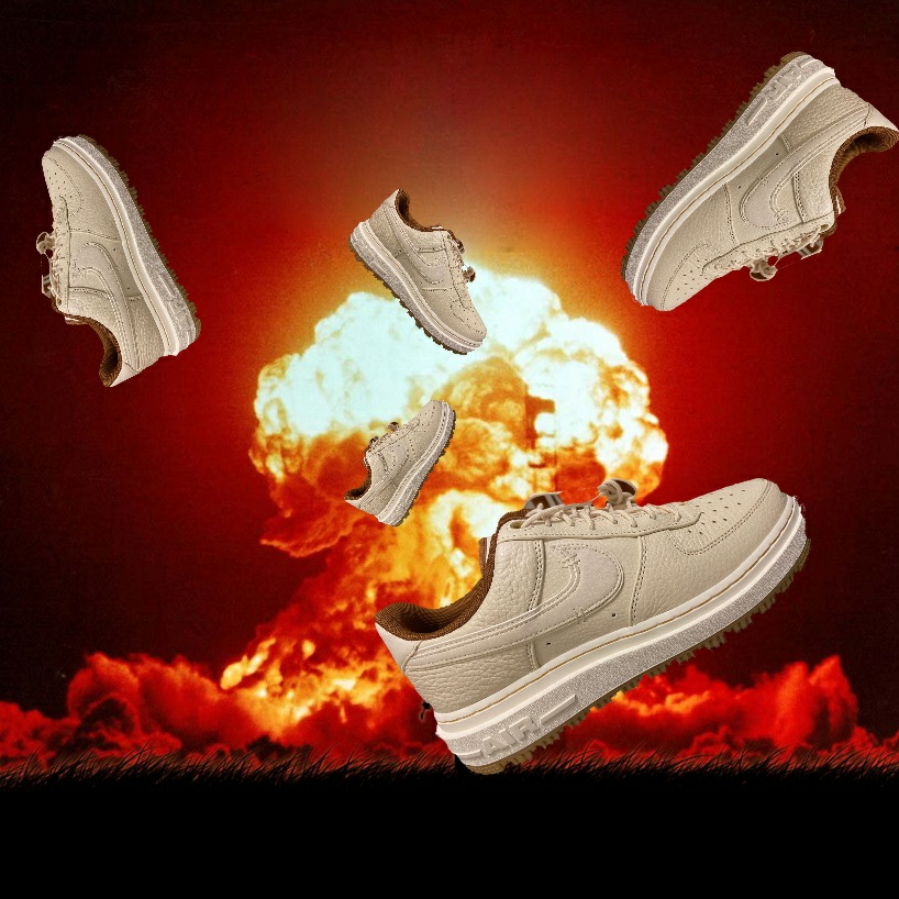 Nike Air Force 1 Luxe Pearl White 착용 스타일 - 2