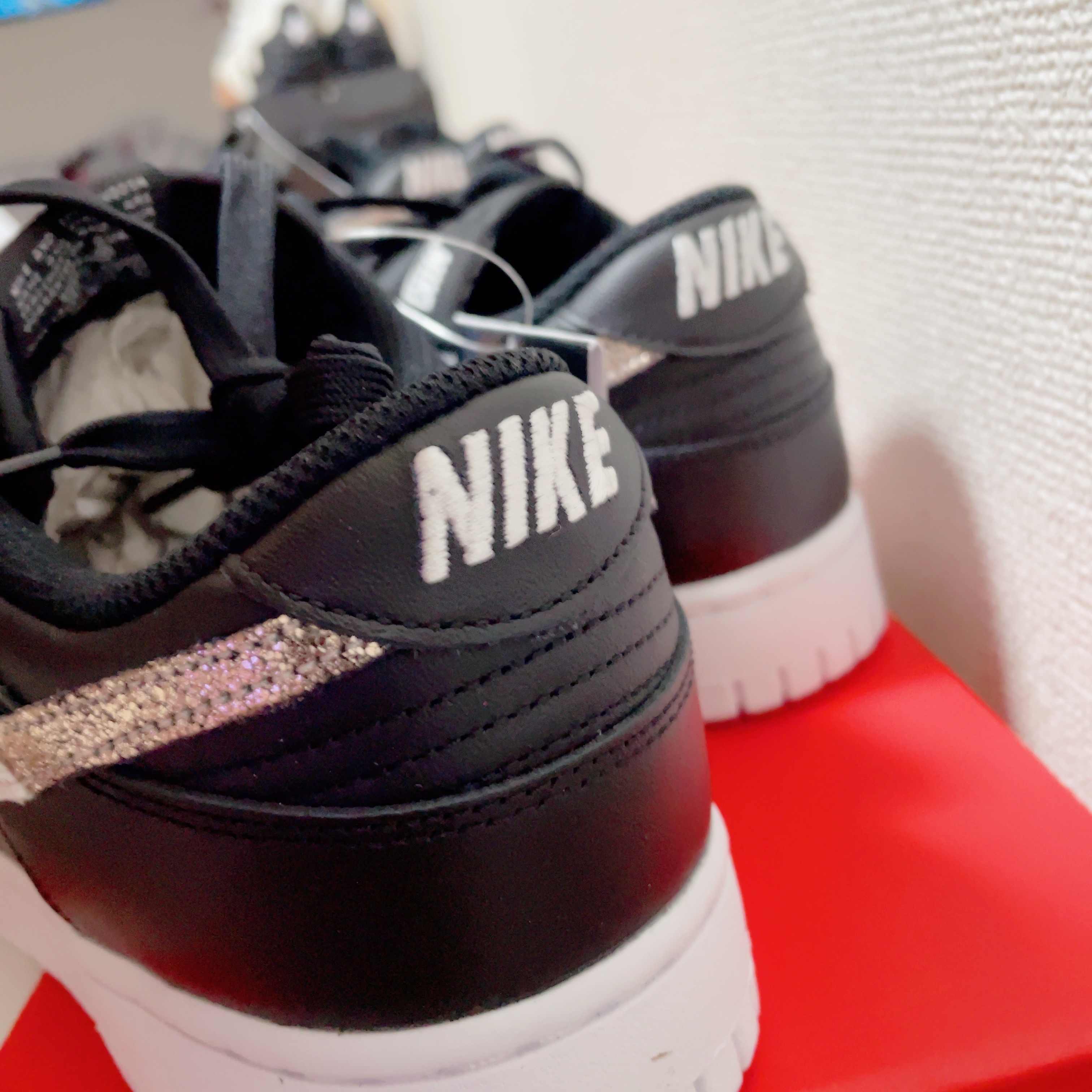 Nike Dunk Low Retro Black, (W) Nike Dunk Low Light Bone 착용 스타일 - 3