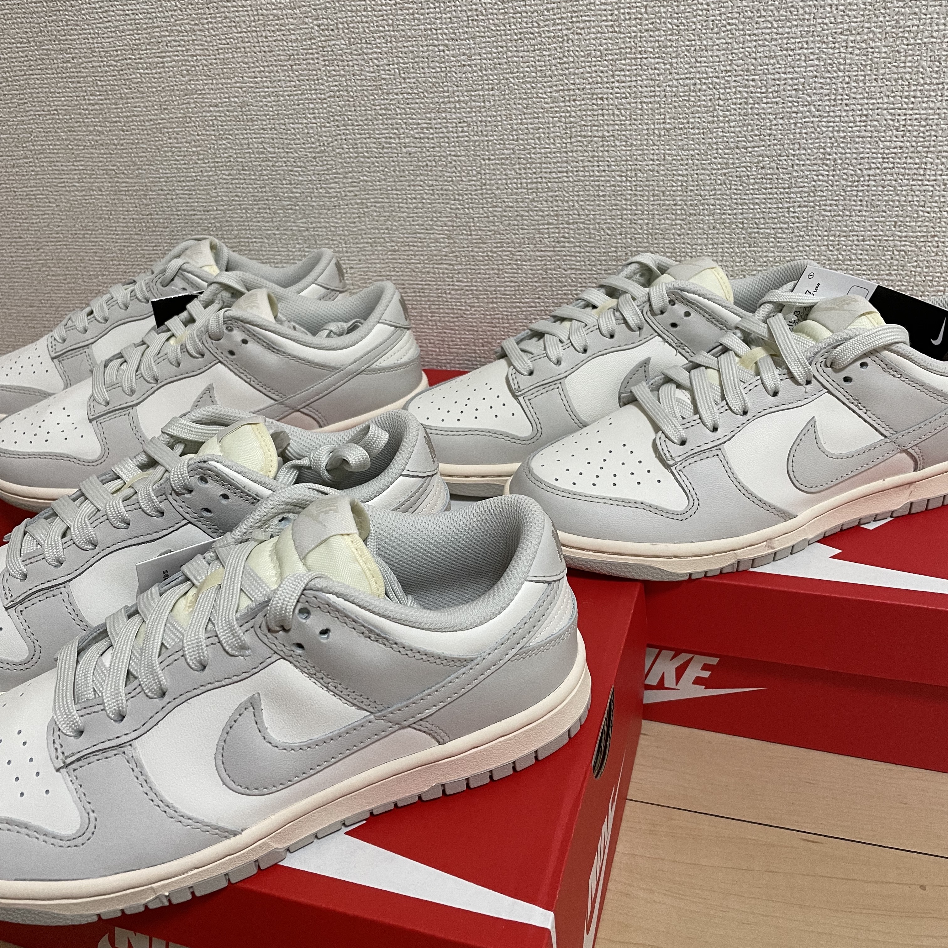 (W) Nike Dunk Low Light Bone 착용 스타일 - 2