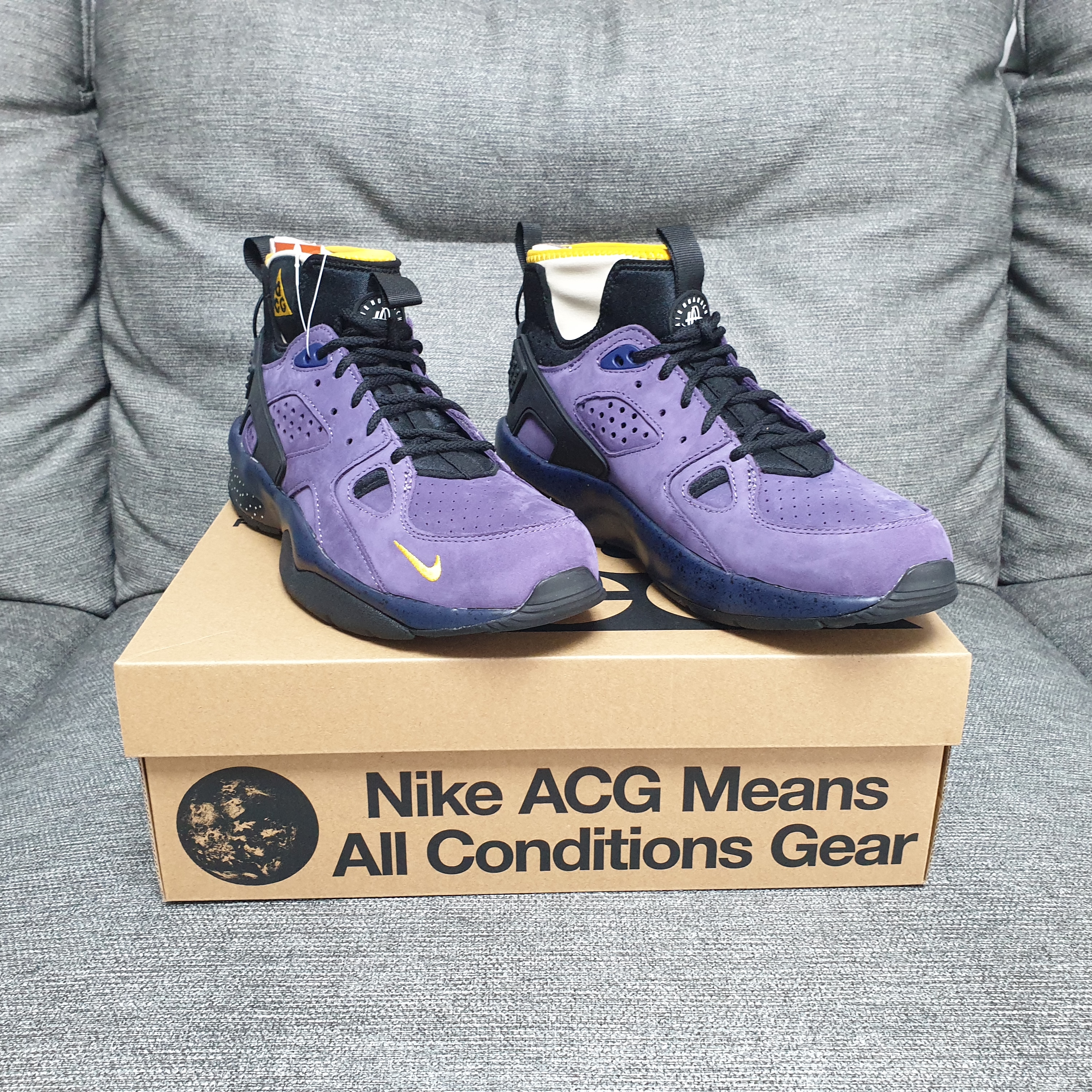 Nike ACG Air Mowabb Gravity Purple 착용 스타일 - 1