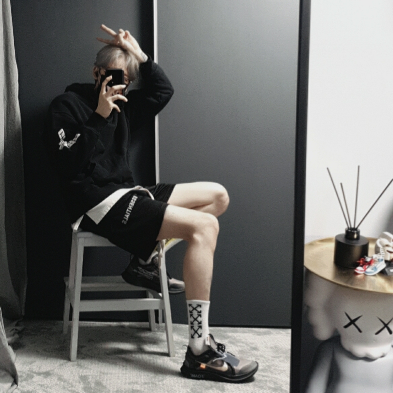 Nike x Off-White Zoom Fly SP Black 착용 스타일 - 1