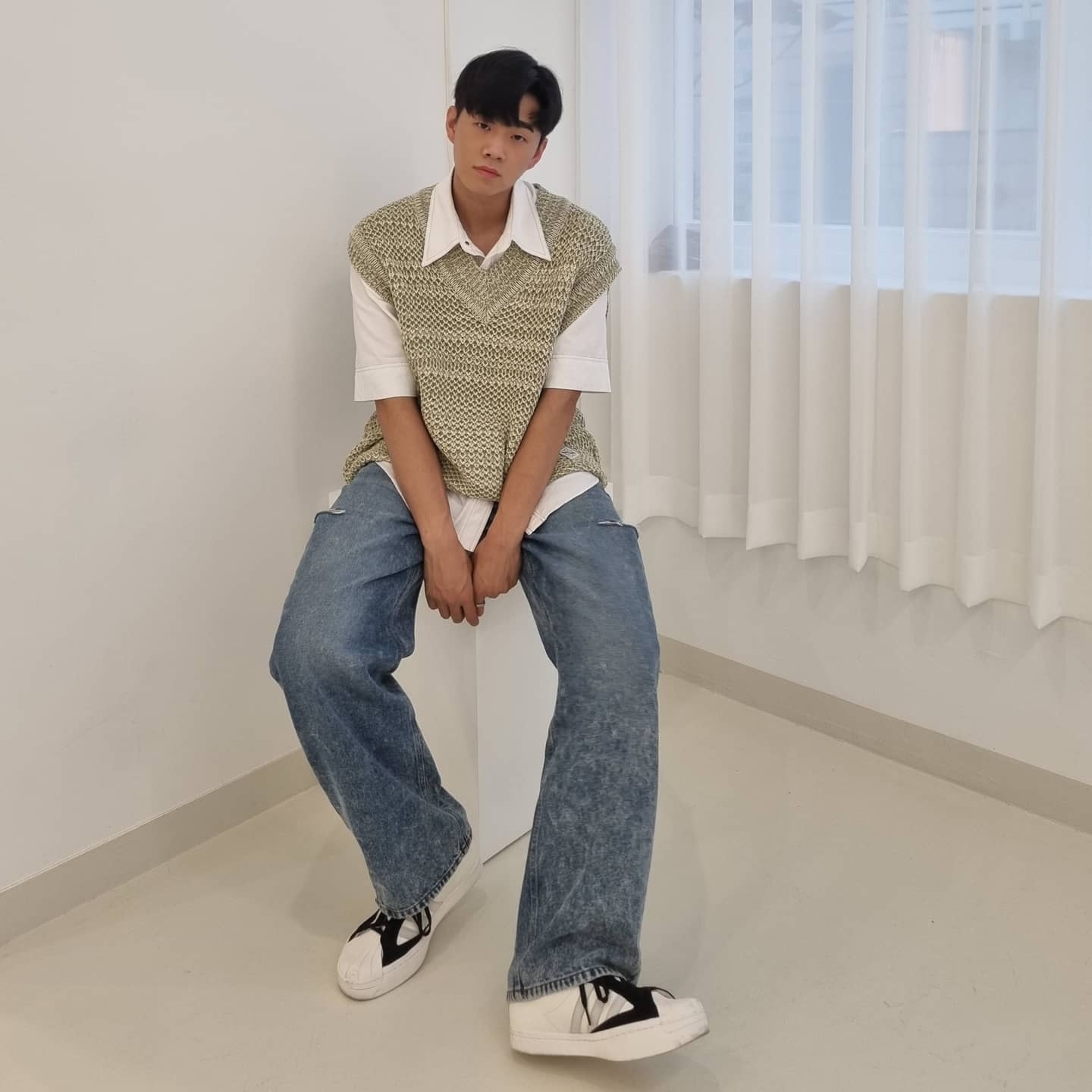 Y-3 Yohji Star White 착용 스타일