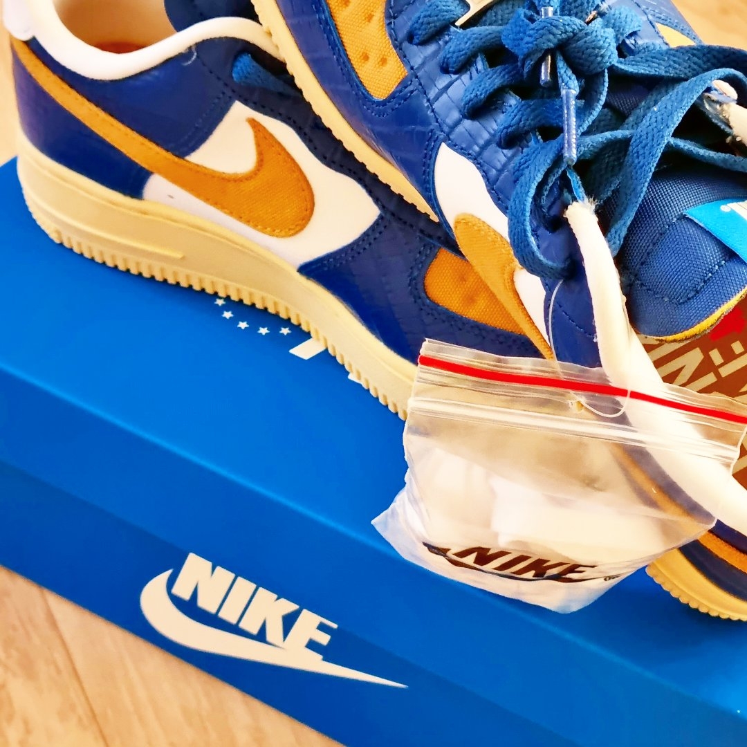 Nike x Undefeated Air Force 1 Low SP 5 On It Court Blue 착용 스타일