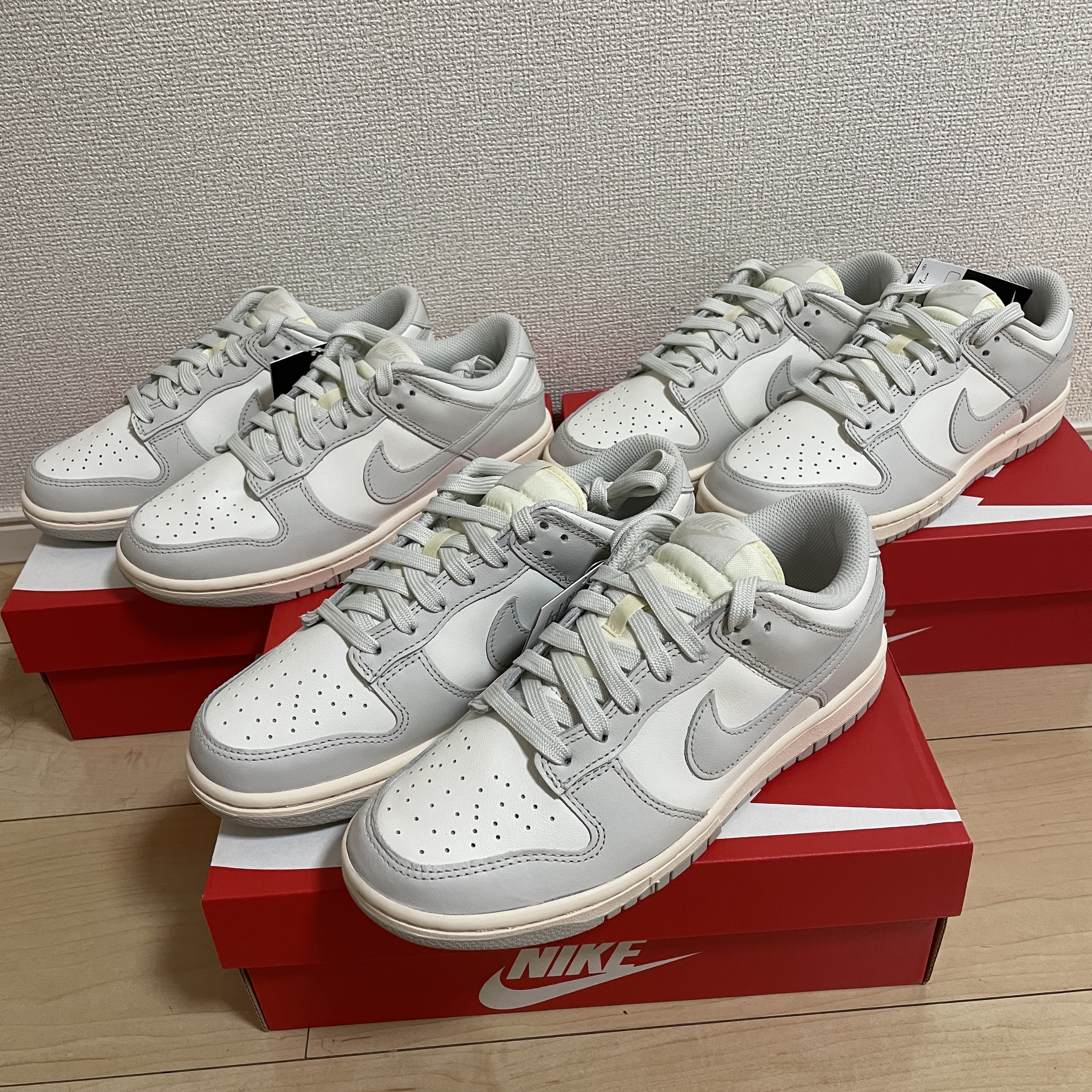 (W) Nike Dunk Low Light Bone 착용 스타일 - 1
