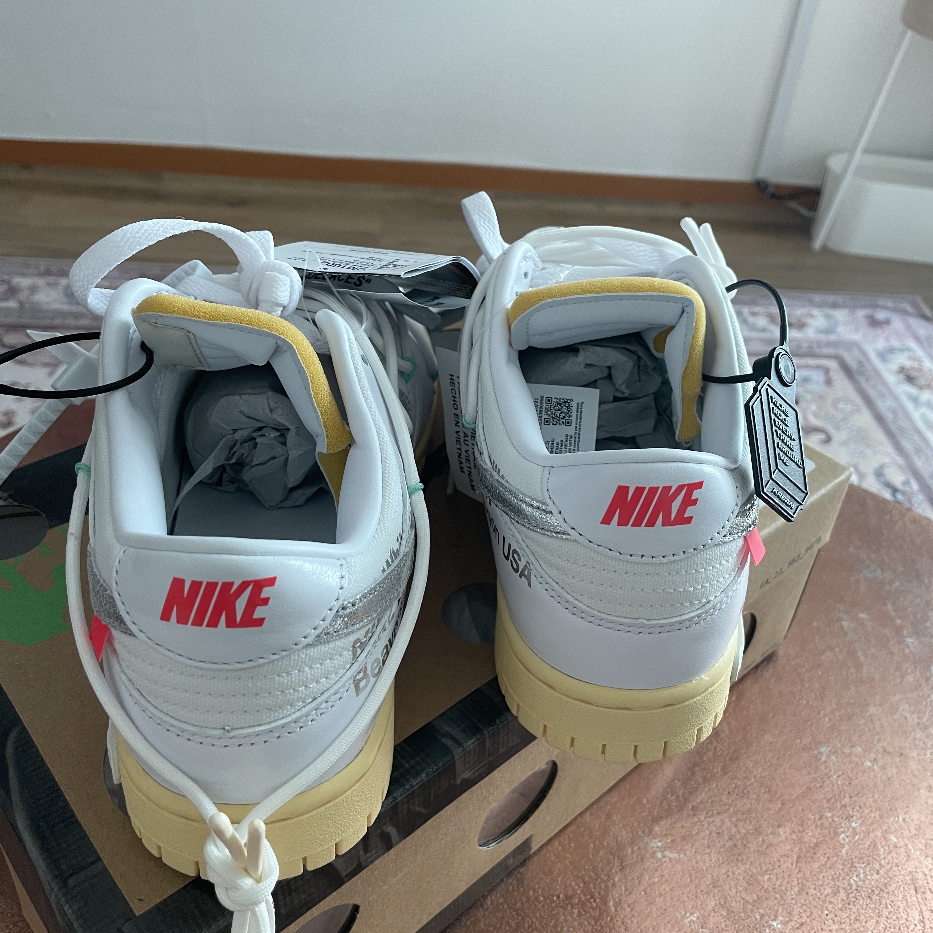Nike x Off-White Dunk Low The 50 - Lot 1 착용 스타일 - 2