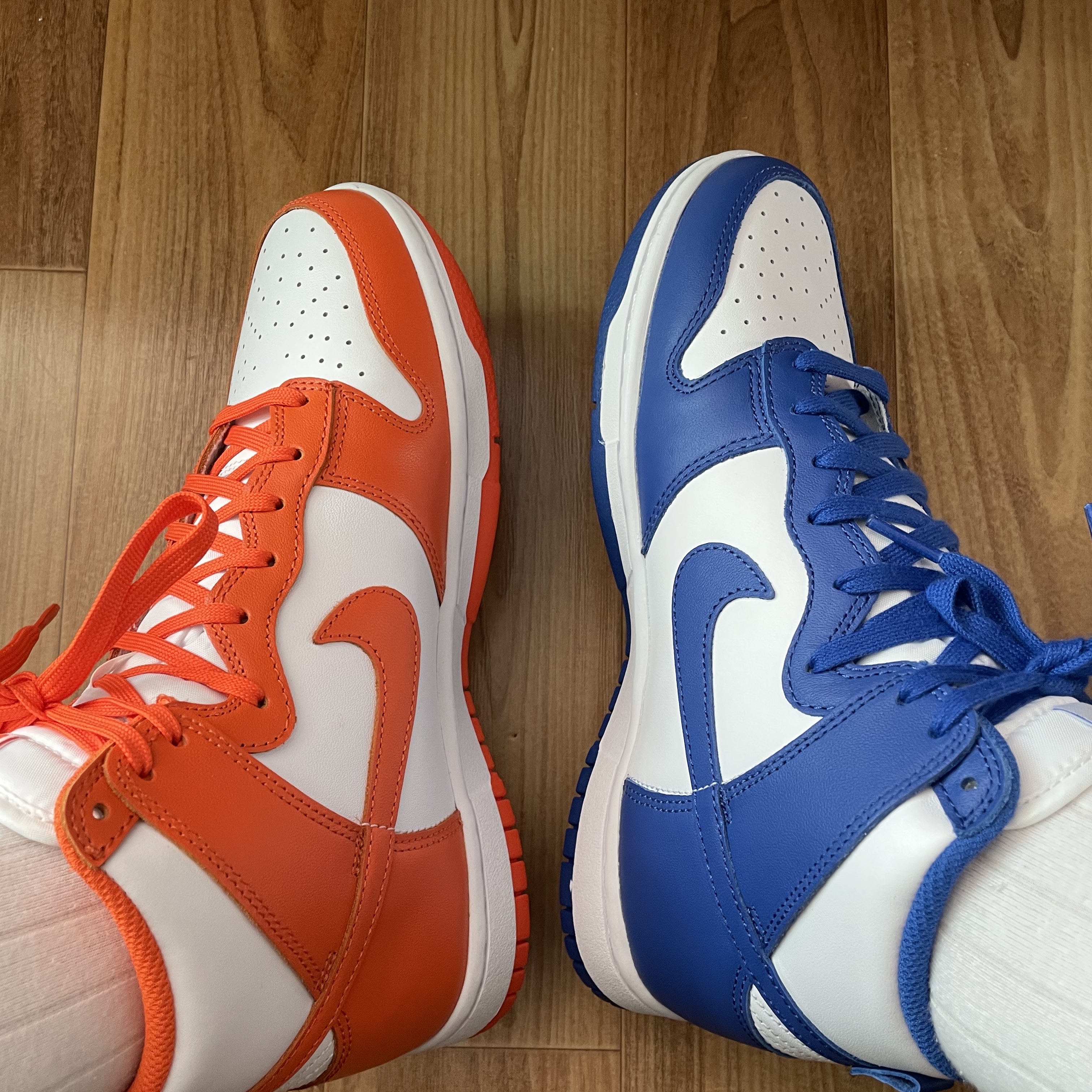 Nike Dunk High Retro Orange Blaze, Nike Dunk High Retro Game Royal 착용 스타일 - 2