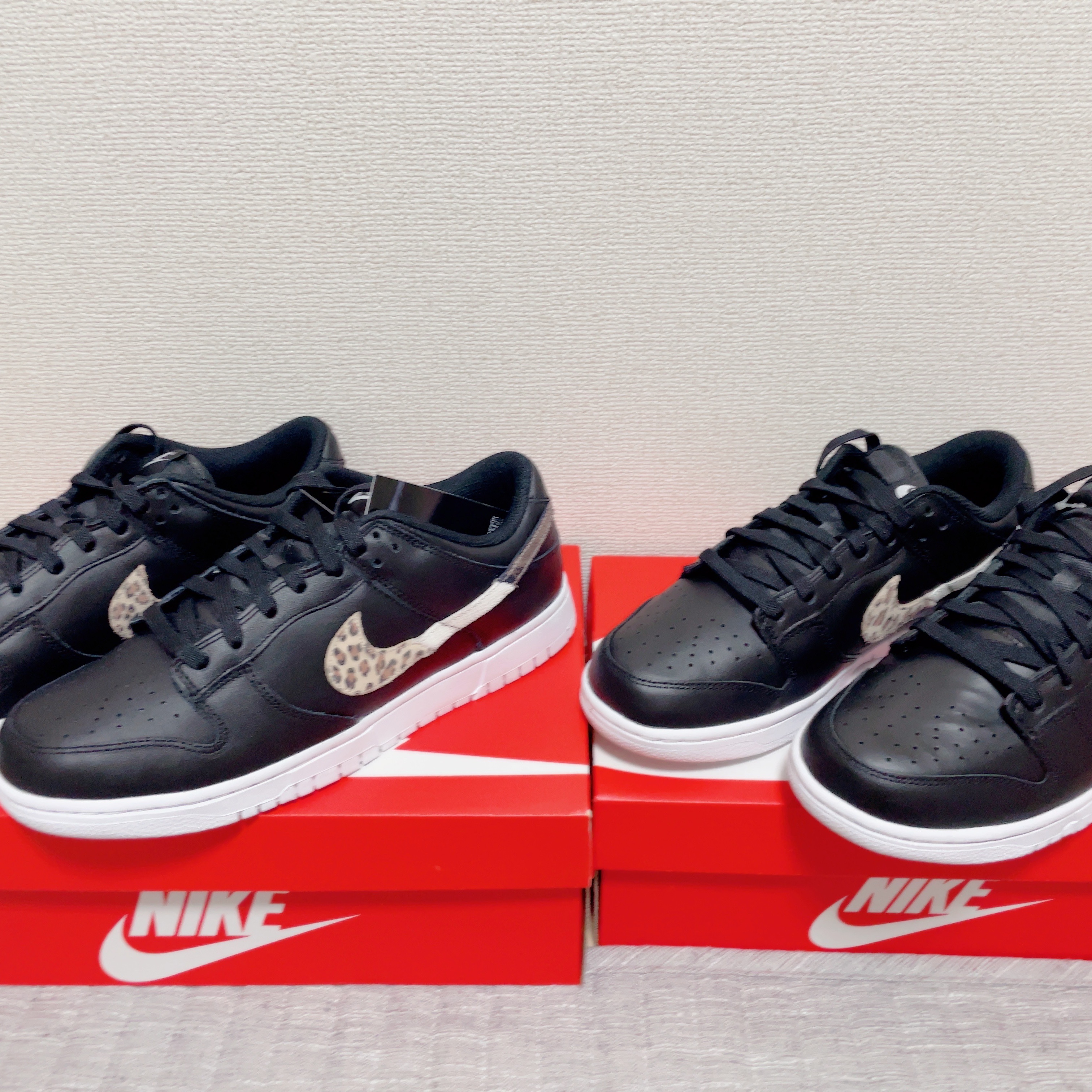 Nike Dunk Low Retro Black, (W) Nike Dunk Low Light Bone 착용 스타일 - 1