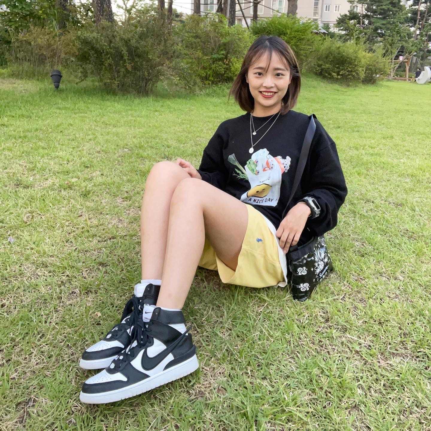 Nike x Ambush Dunk High Black, Supreme Bandana Tarp Side Bag Black - 21SS 착용 스타일 - 2