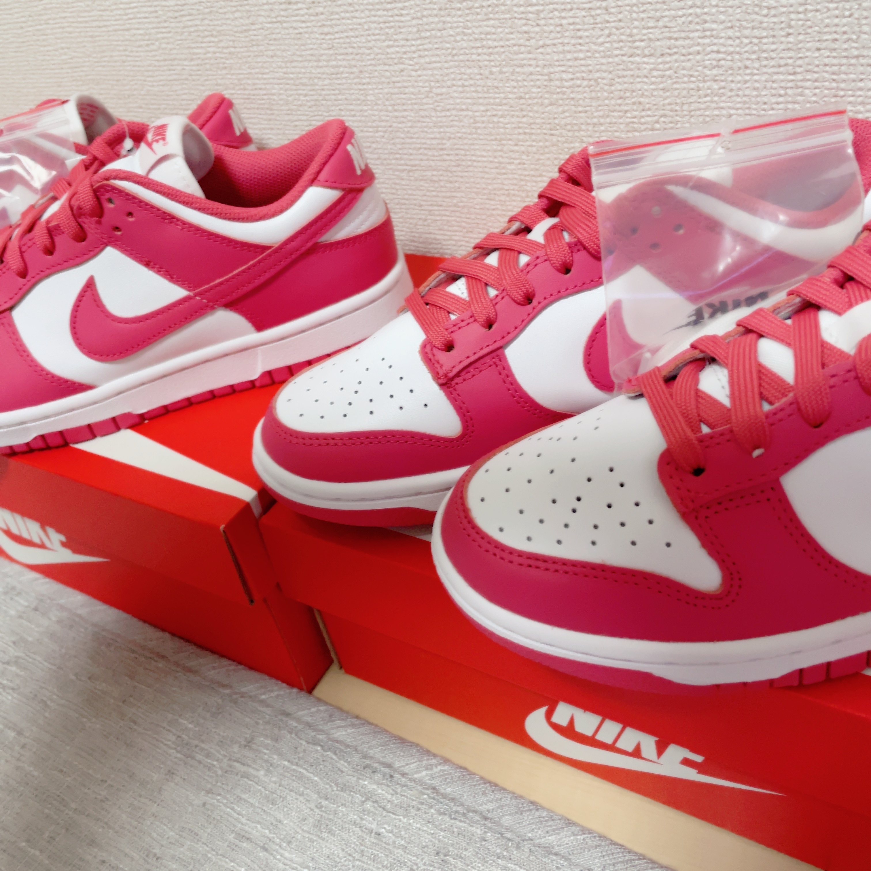 (W) Nike Dunk Low Archeo Pink 착용 스타일 - 2