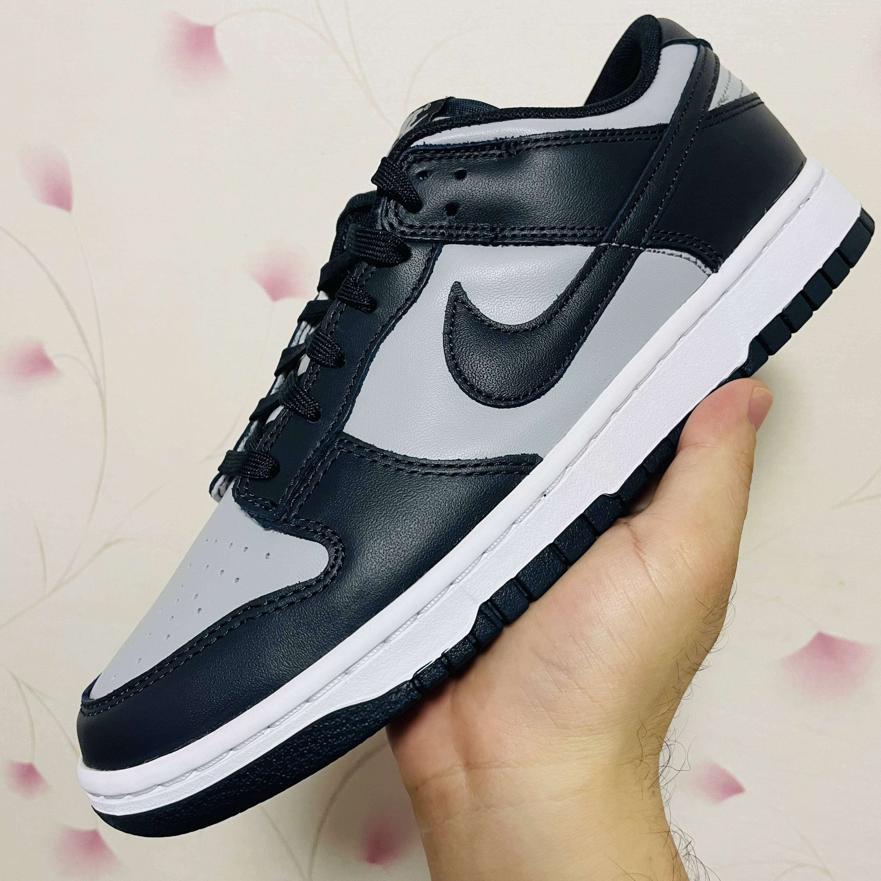 Nike Dunk Low Retro Championship Grey 착용 스타일 - 1