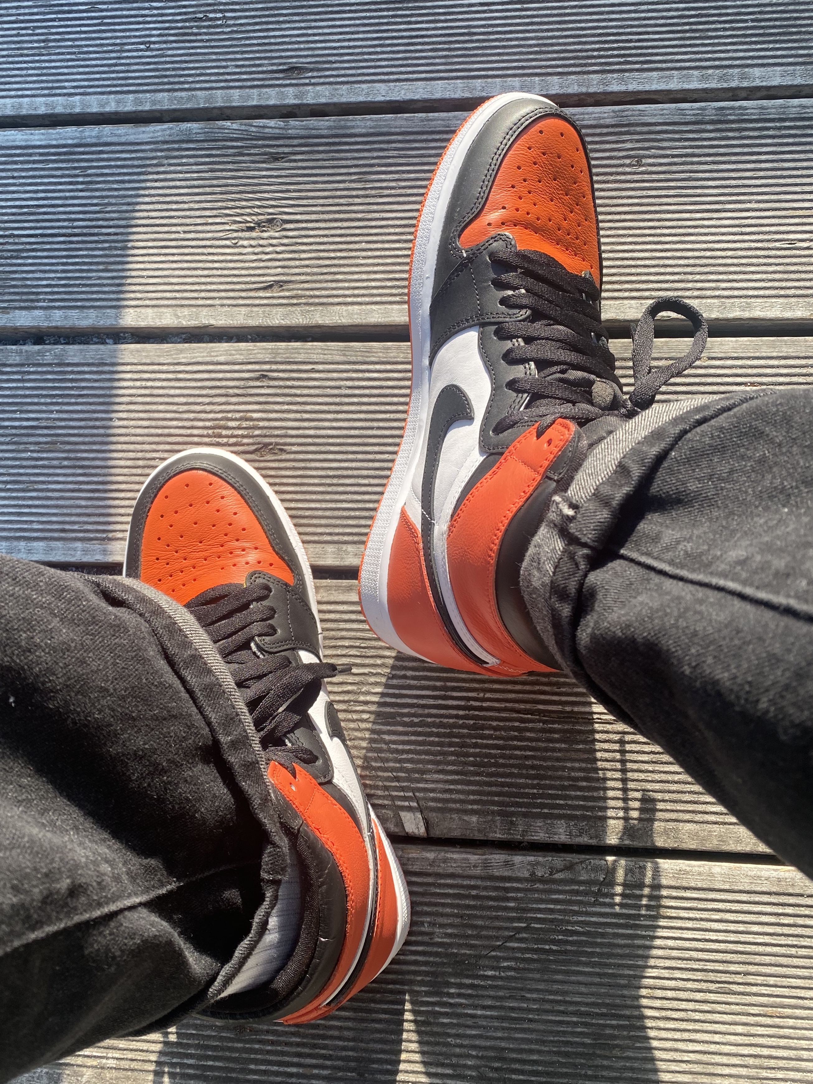 Jordan 1 Retro High OG Electro Orange, (GS) Jordan 1 Retro High OG Electro Orange 착용 스타일
