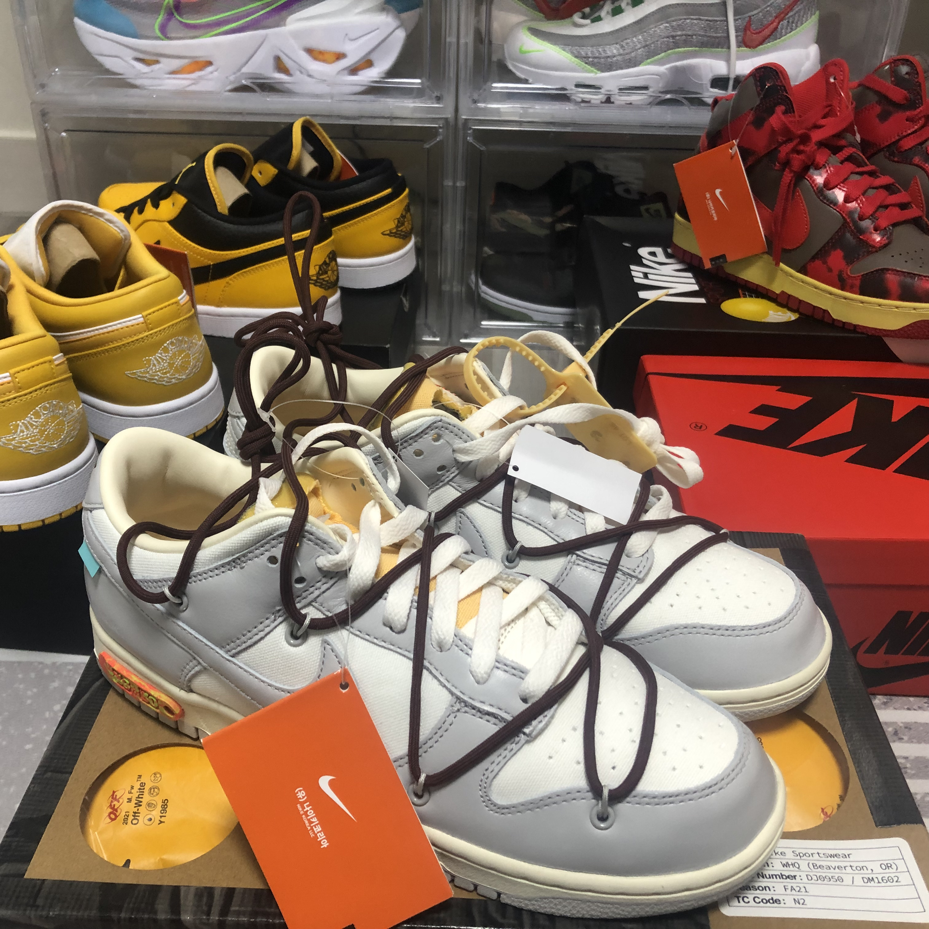 Nike x Off-White Dunk Low The 50 - Lot 46 착용 스타일