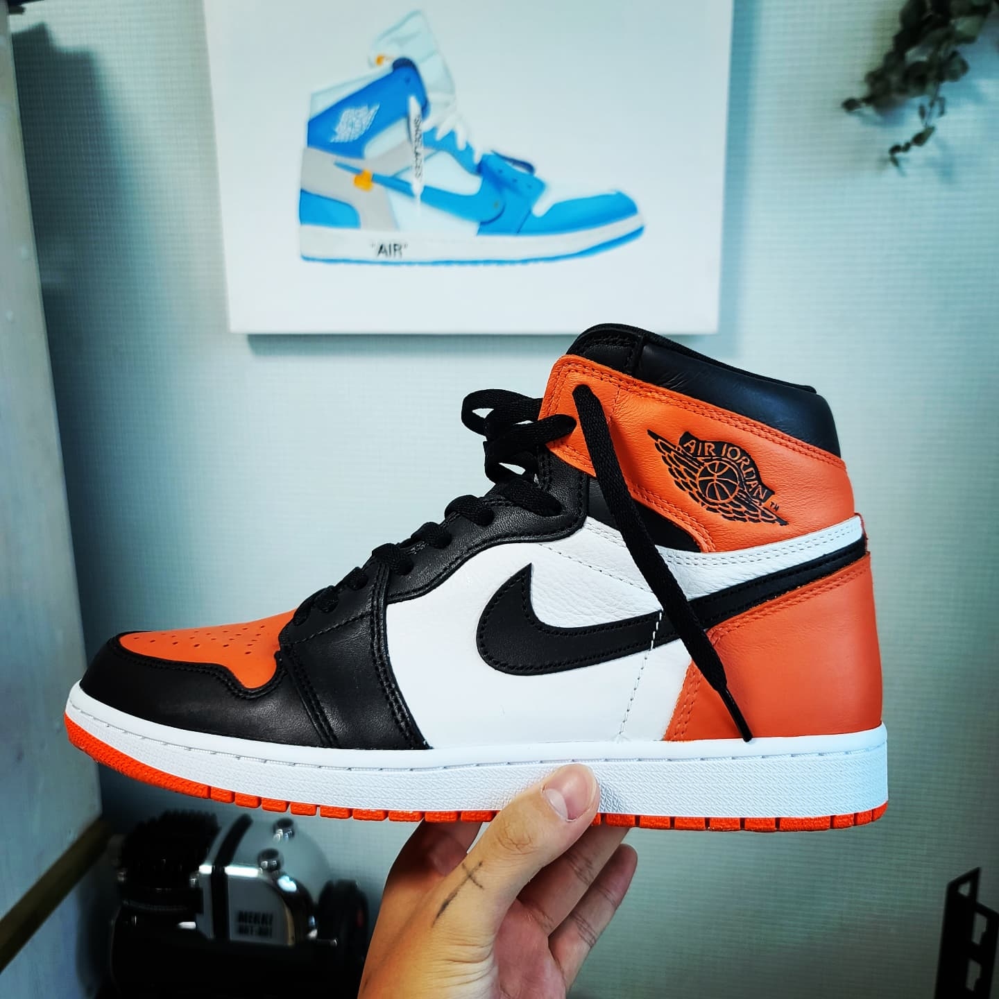 Jordan 1 Retro High OG Electro Orange, Jordan 1 Retro Shattered Backboard 착용 스타일 - 2