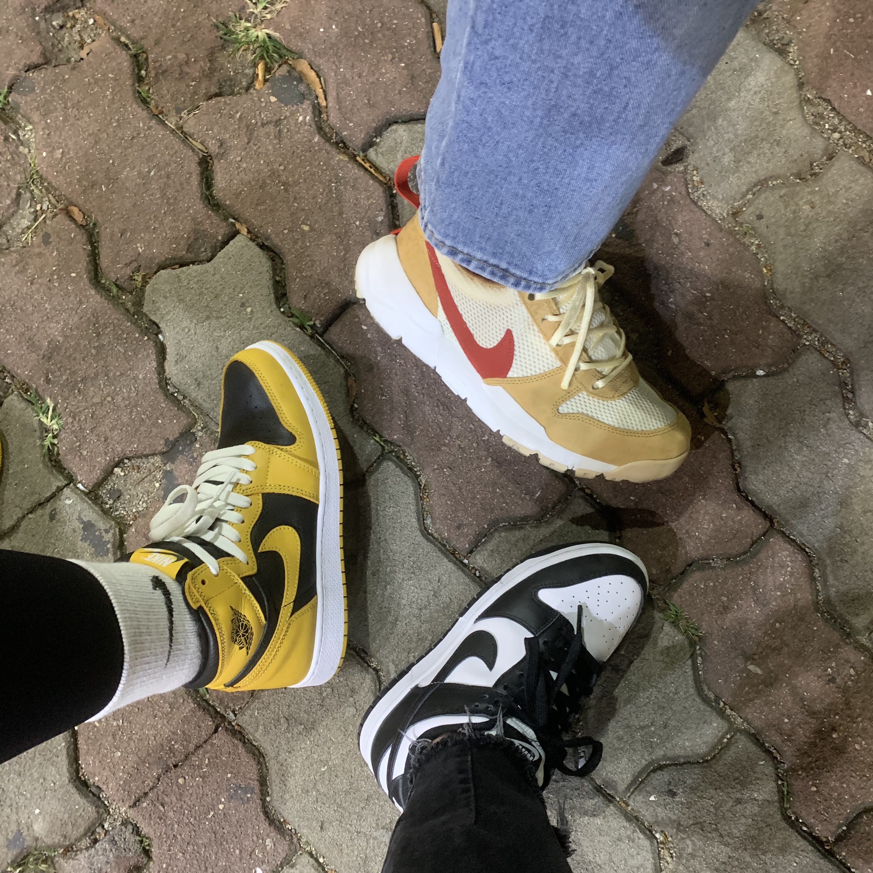 Nike x Tom Sachs Mars Yard Overshoe 3.0, (W) Nike Dunk Low Black 착용 스타일