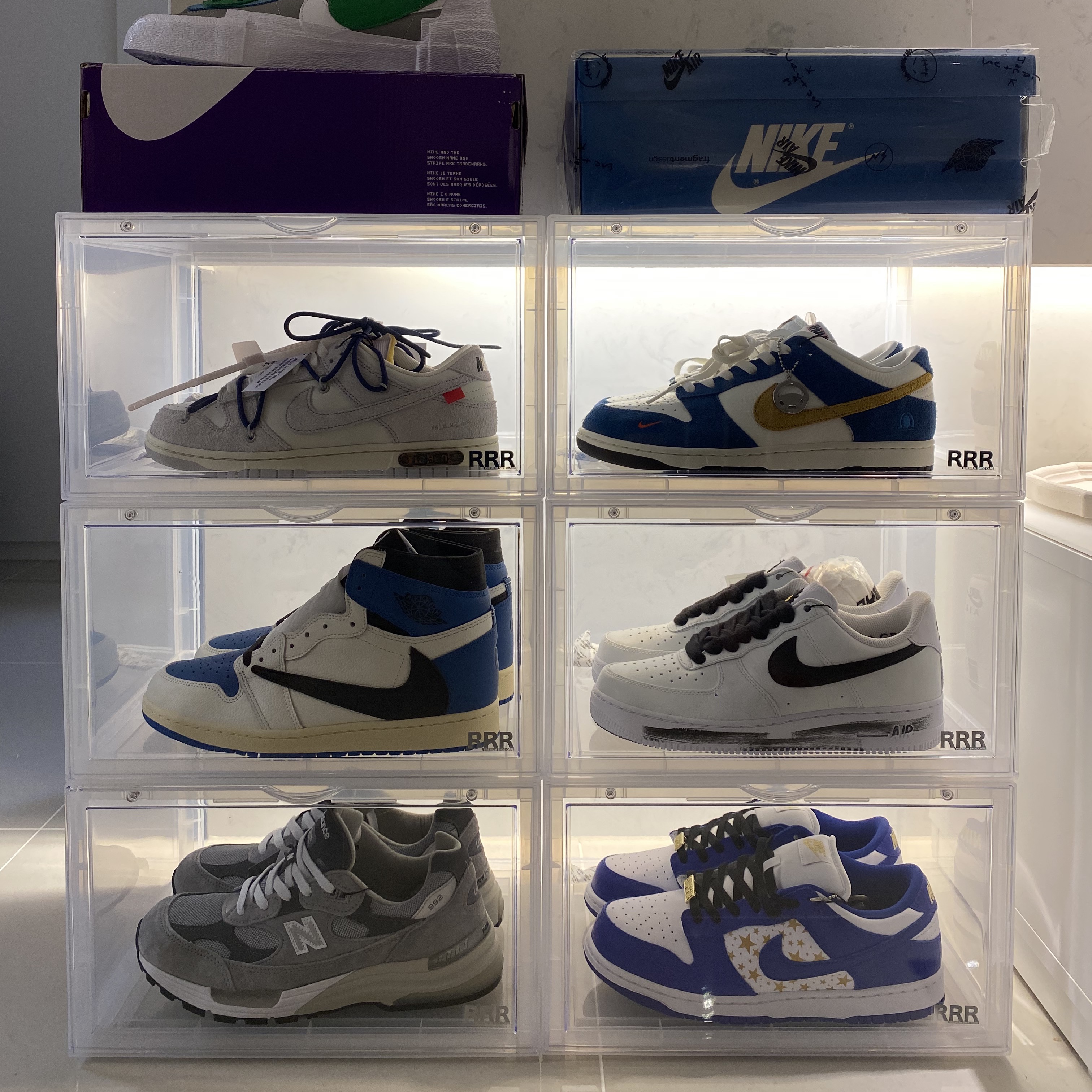Nike x Off-White Dunk Low The 50 - Lot 18, Nike x Kasina Dunk Low 80's Bus 착용 스타일