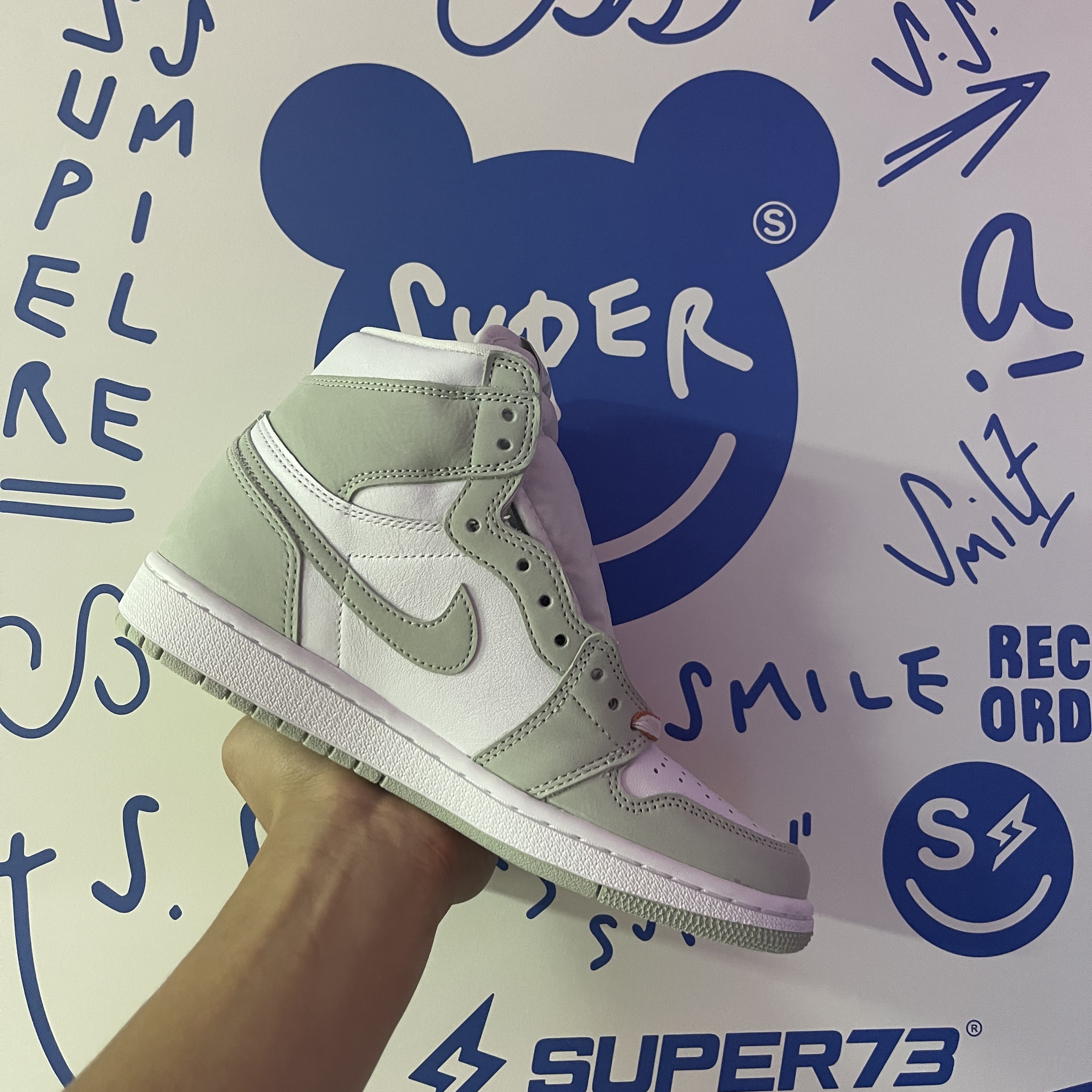 (W) Jordan 1 Retro High OG Seafoam 착용 스타일