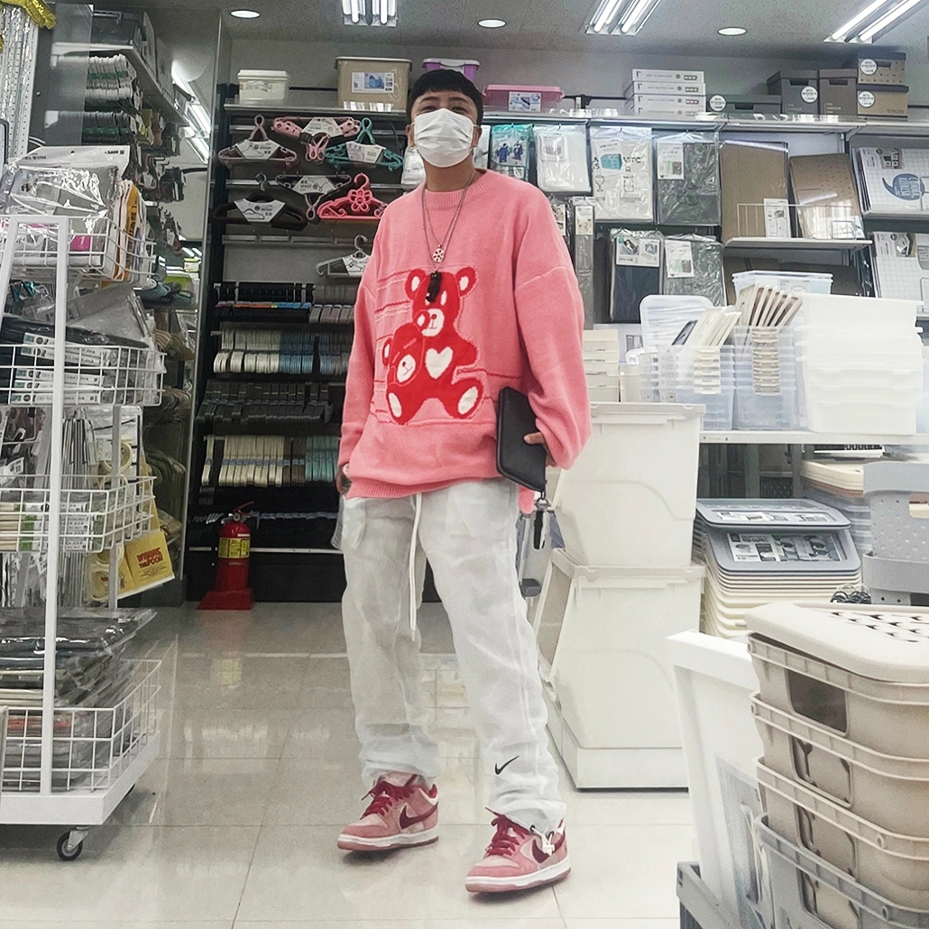 Nike x StrangeLove SB Dunk Low Pink (Regular Box) 착용 스타일